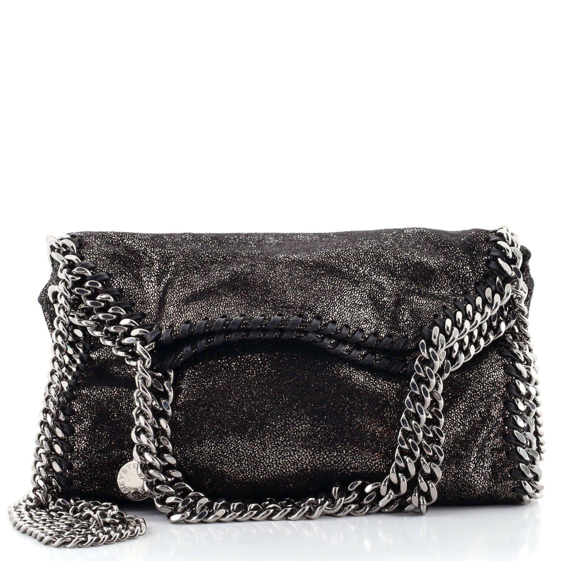 Falabella Fold Over Crossbody Bag Shaggy Deer Mini
