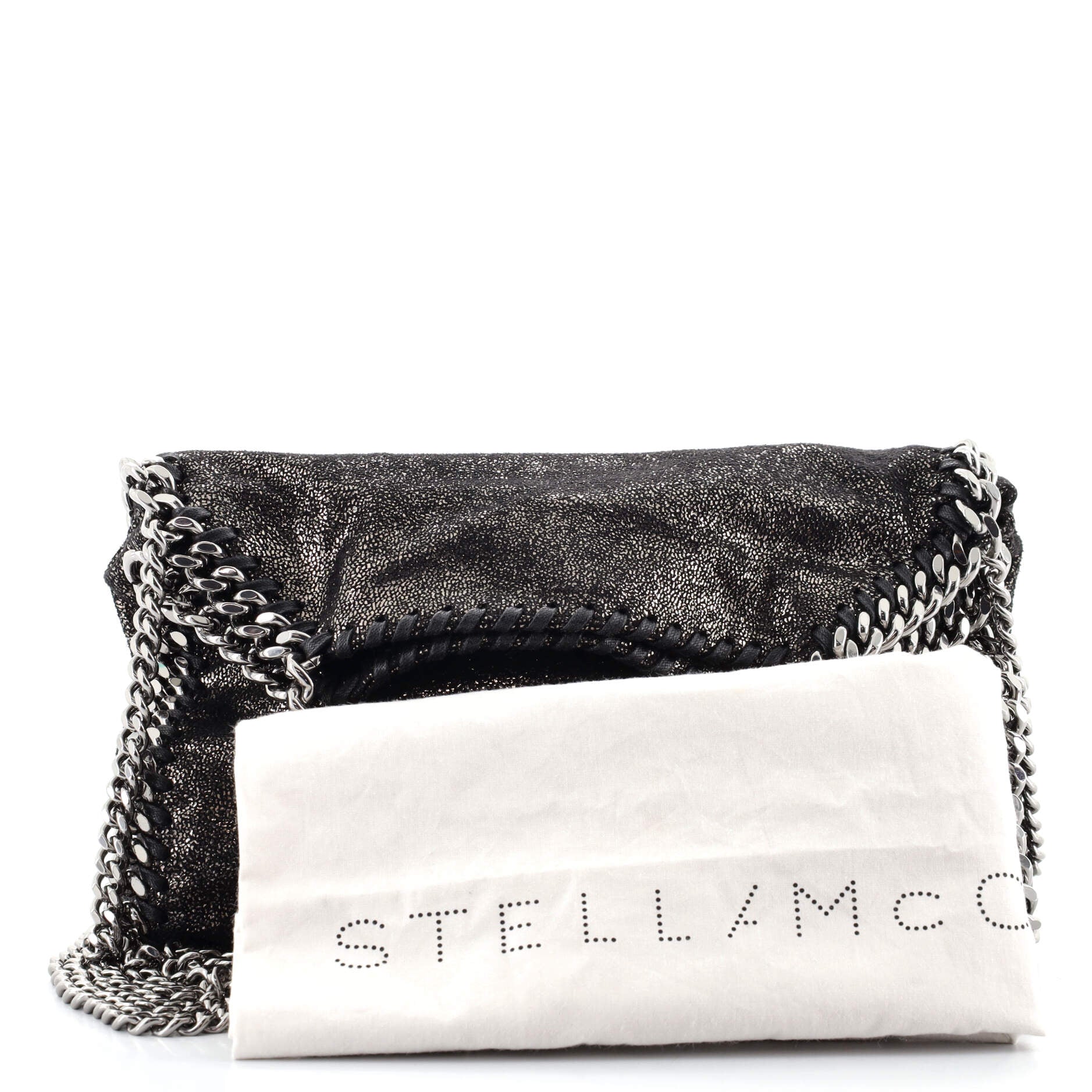 Falabella Fold Over Crossbody Bag Shaggy Deer Mini