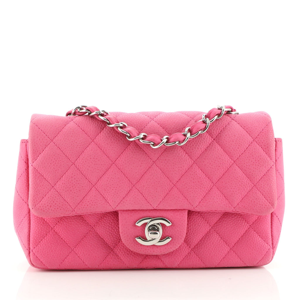 Classic Single Flap Bag Quilted Matte Caviar Mini