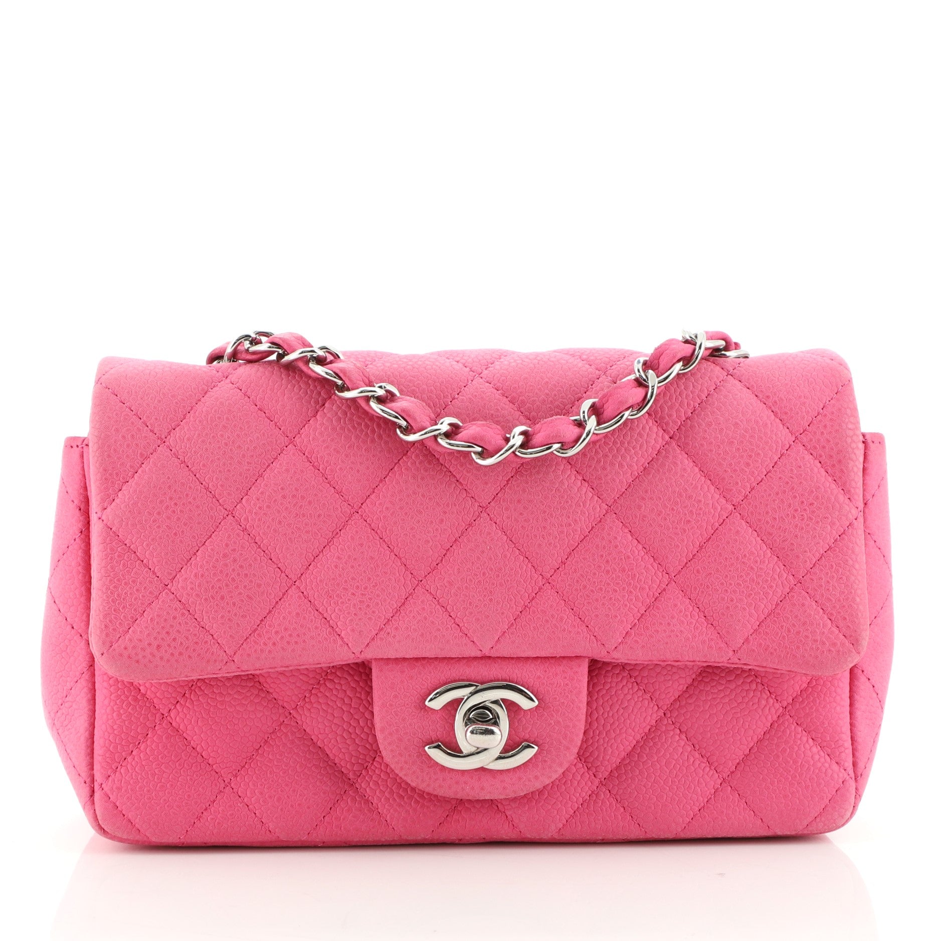 Classic Single Flap Bag Quilted Matte Caviar Mini