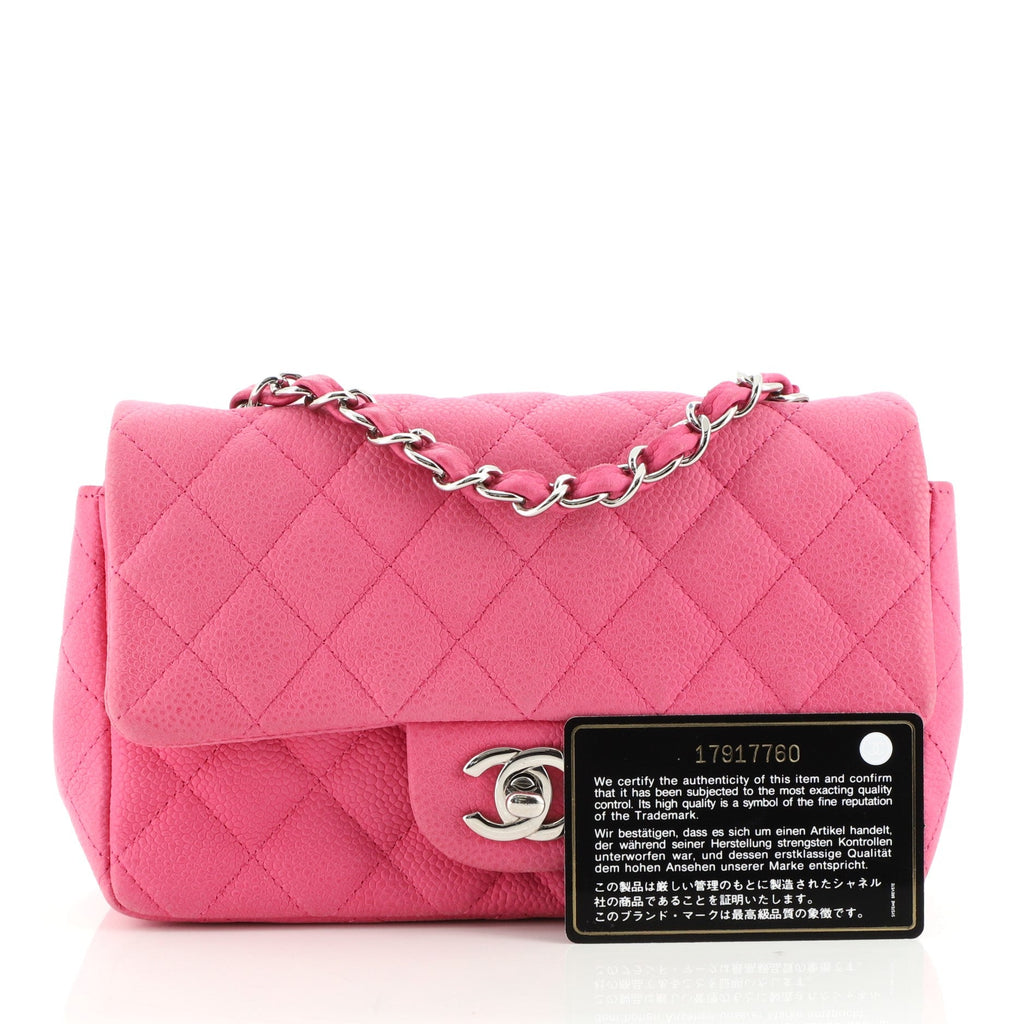 Classic Single Flap Bag Quilted Matte Caviar Mini