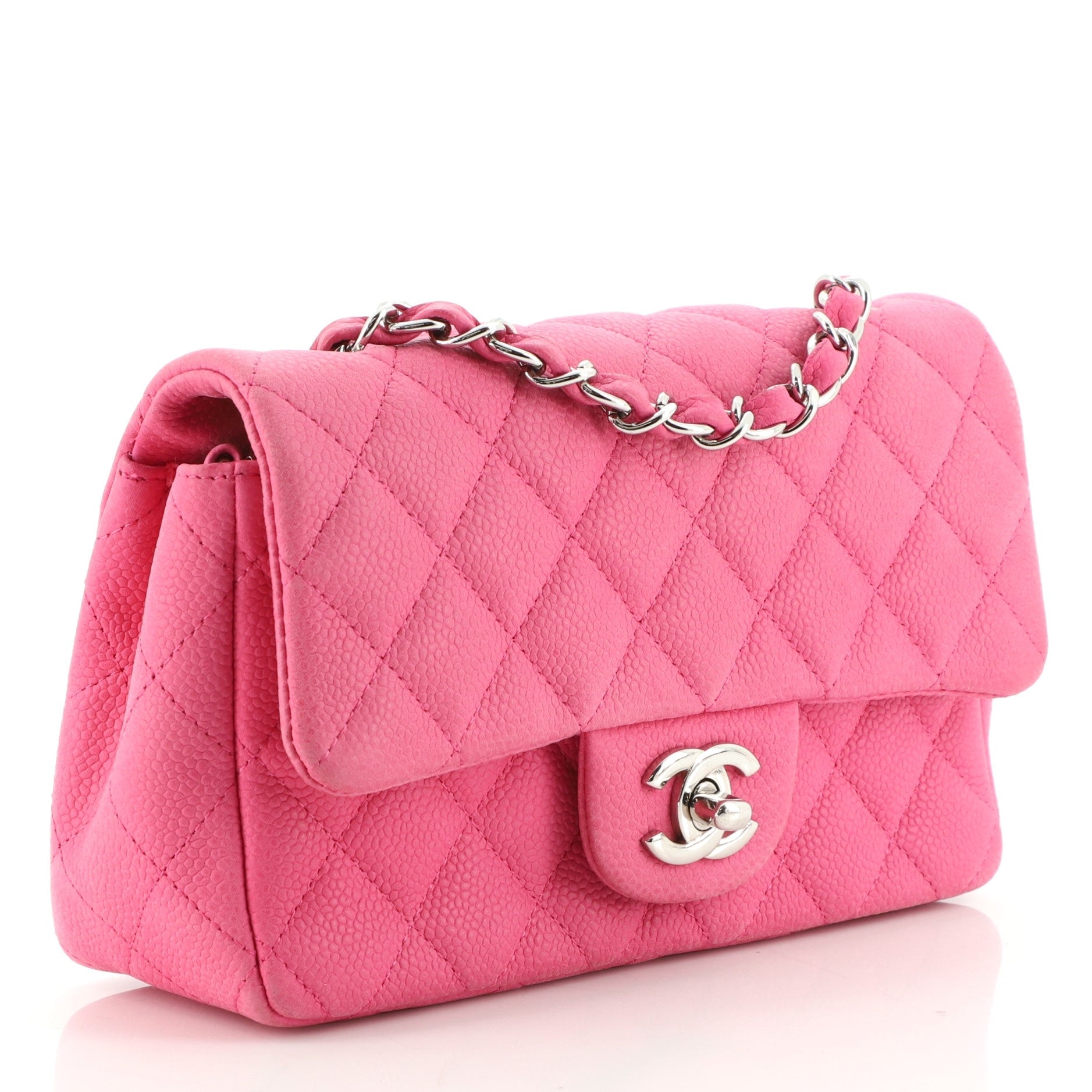 Classic Single Flap Bag Quilted Matte Caviar Mini