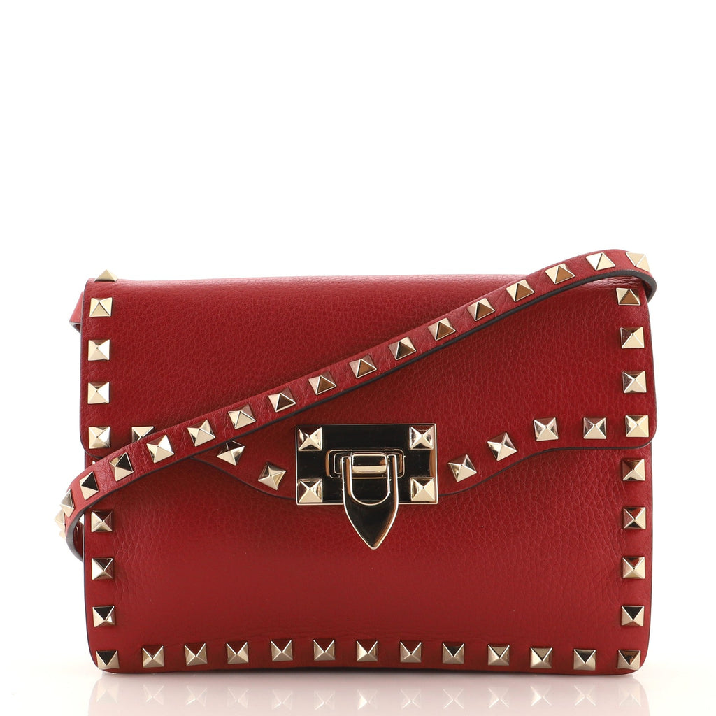 Rockstud Flip Lock Flap Bag Leather Mini