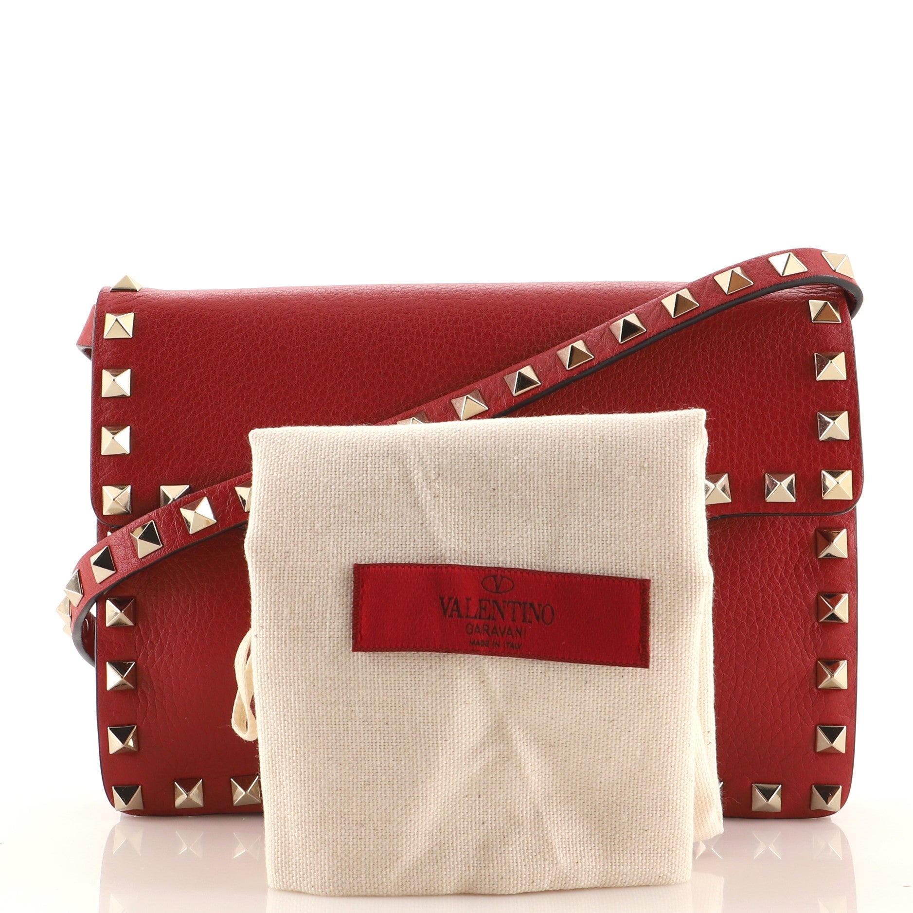 Rockstud Flip Lock Flap Bag Leather Mini