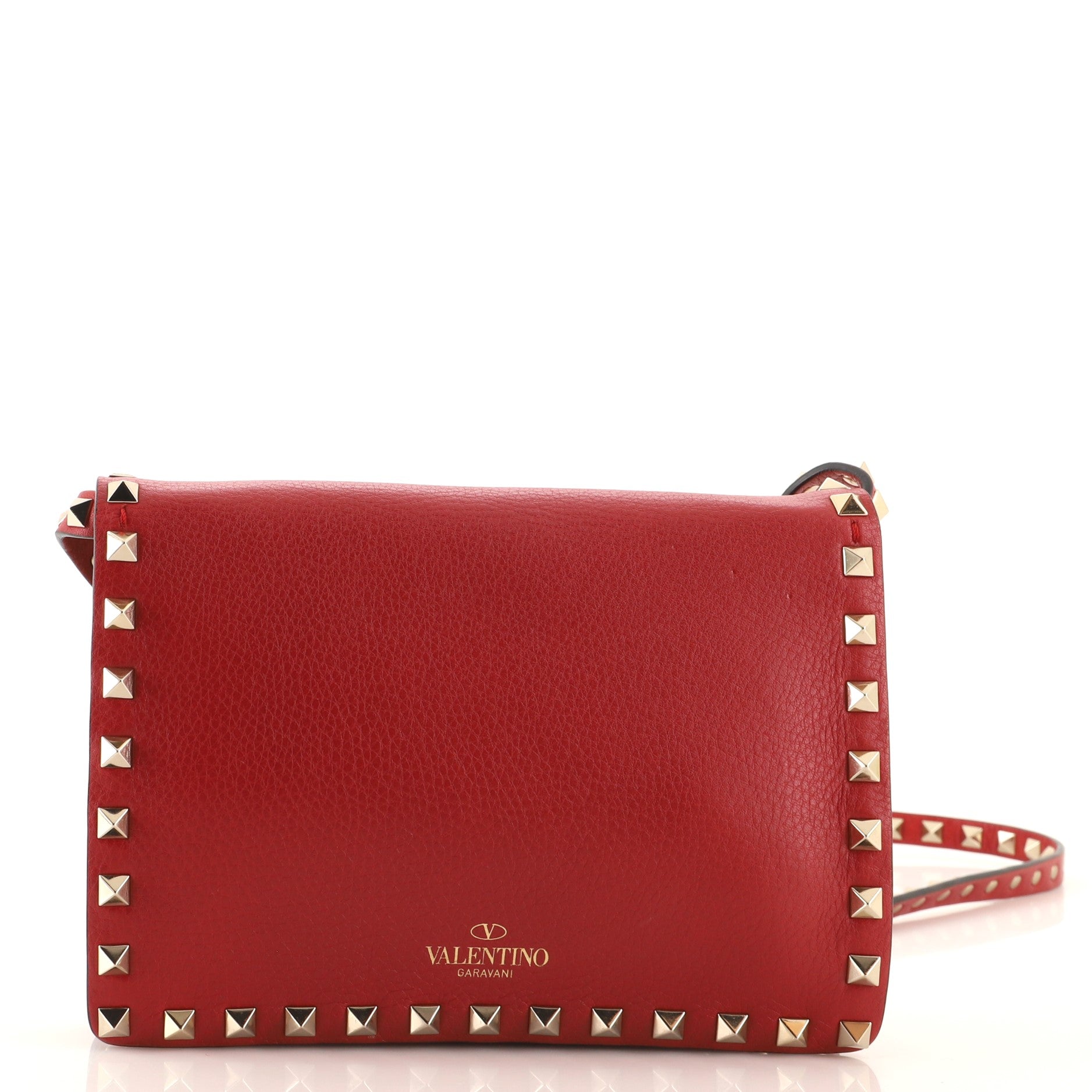 Rockstud Flip Lock Flap Bag Leather Mini