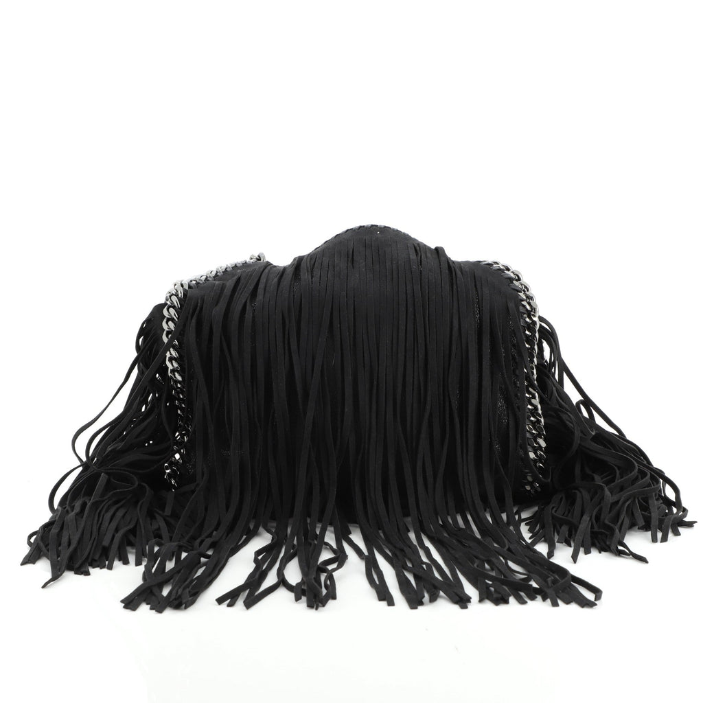 Falabella Fringe Fold Over Crossbody Bag Shaggy Deer Mini
