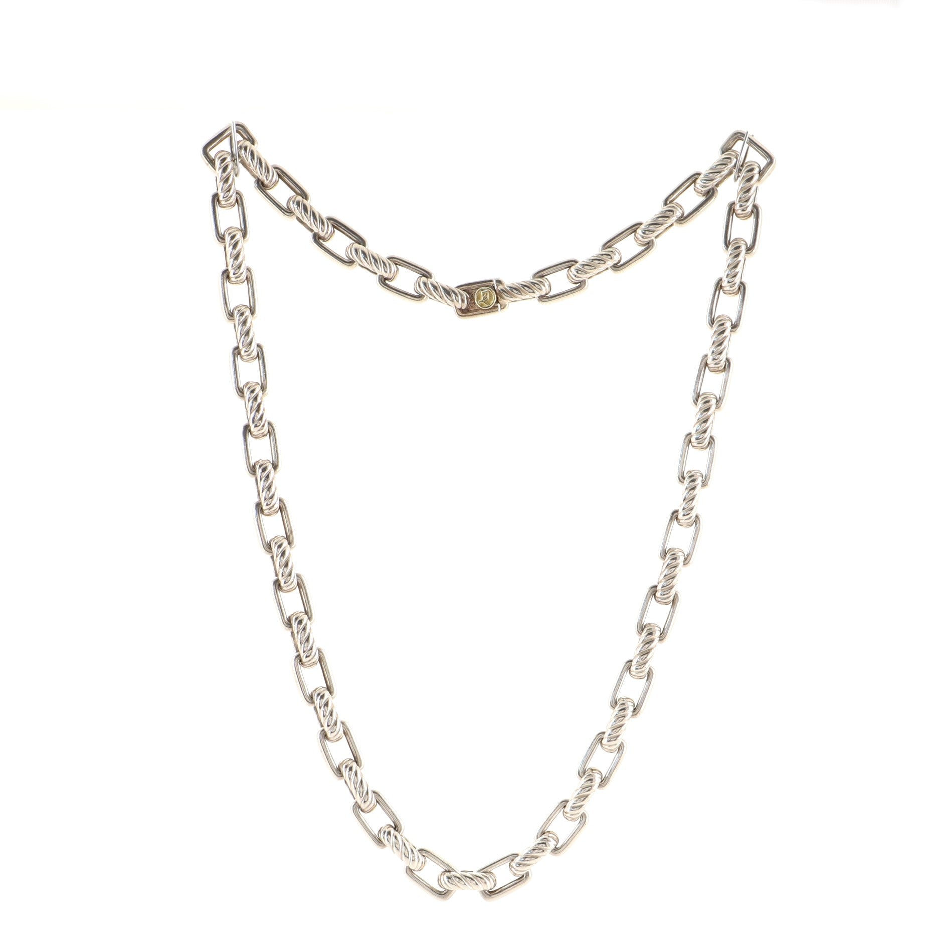 Chain Link Necklace Sterling Silver Small