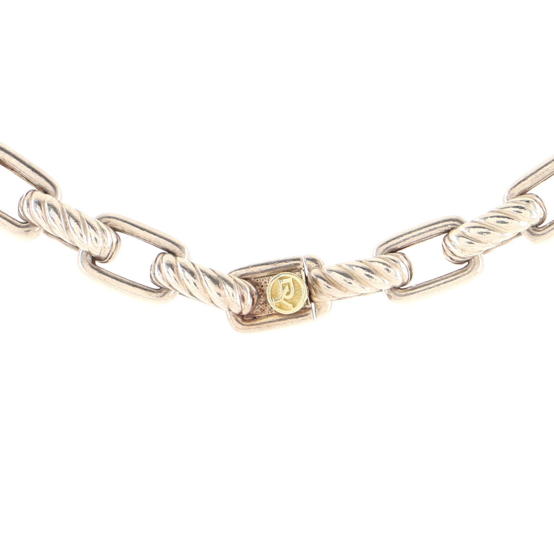 Chain Link Necklace Sterling Silver Small