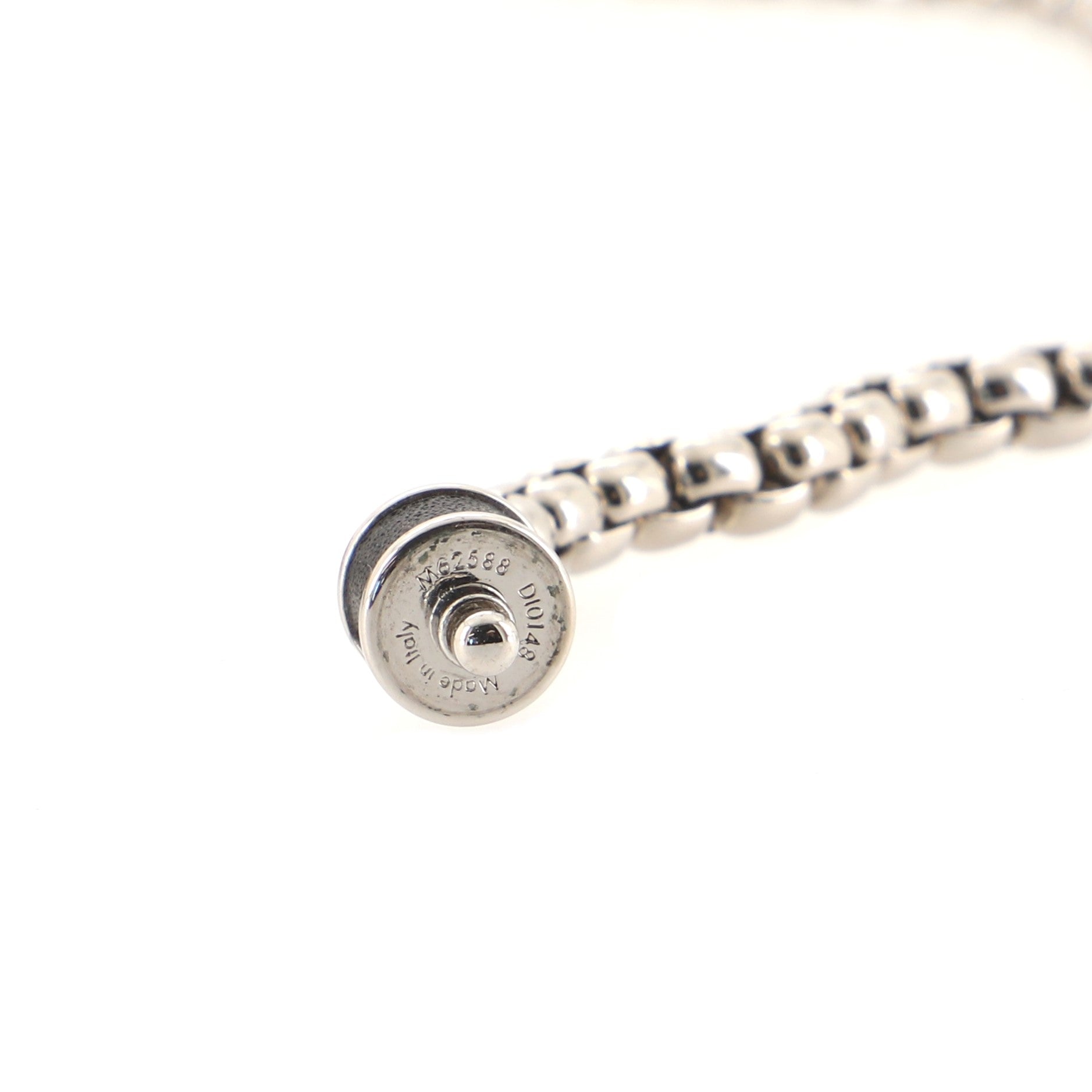 Monogram Chain Necklace Metal with Monogram Eclipse Canvas