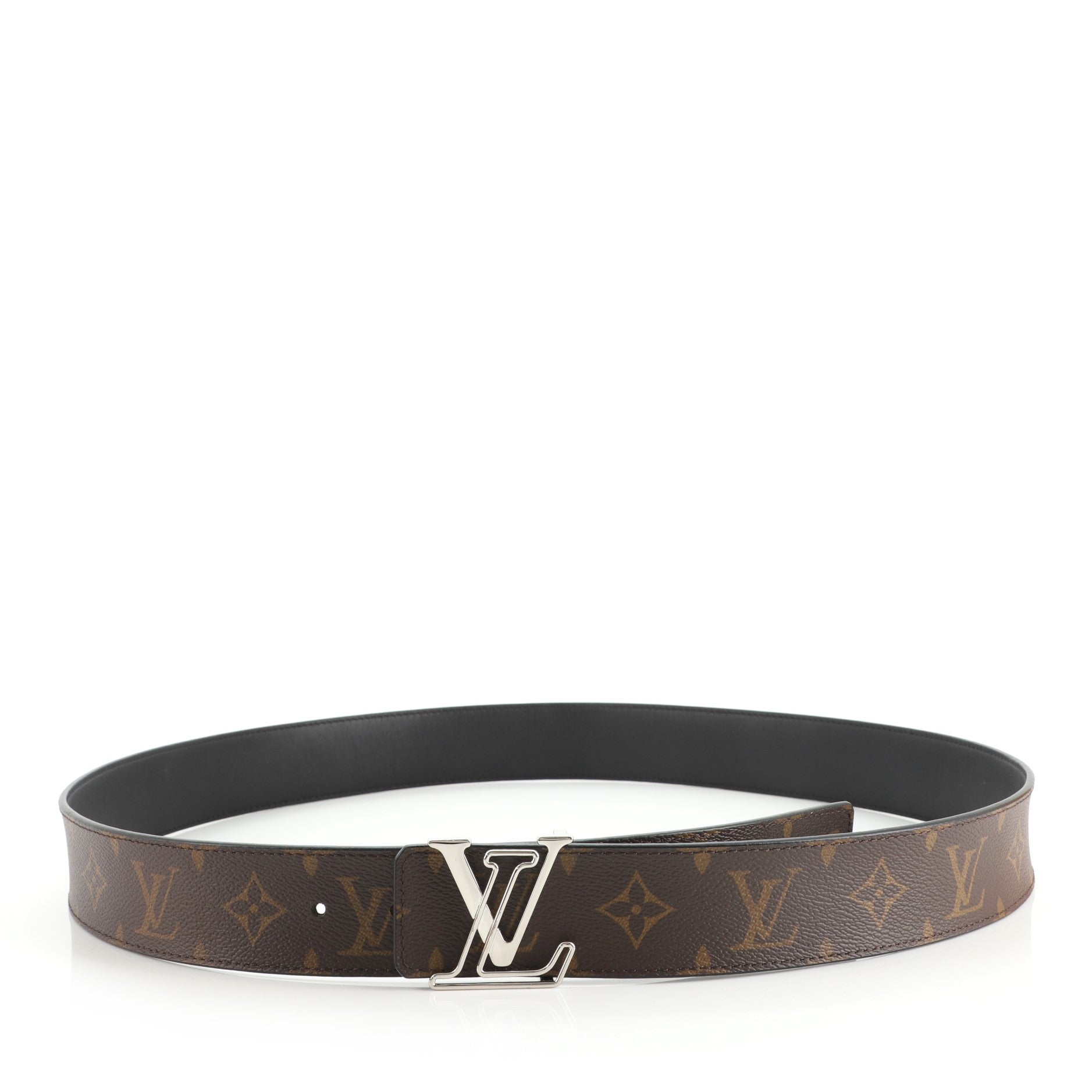LV Initiales Reversible Belt Monogram Canvas and Leather Wide 110