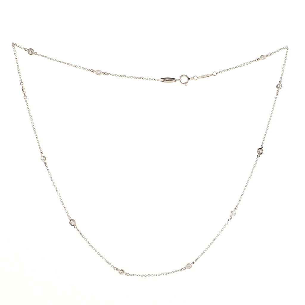 Elsa Peretti Diamonds By The Yard 11 Stone Necklace Platinum with Diamonds 0.33 CT