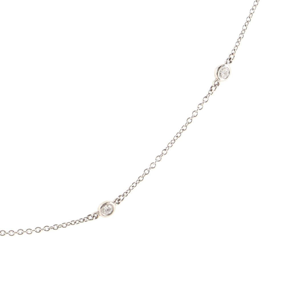 Elsa Peretti Diamonds By The Yard 11 Stone Necklace Platinum with Diamonds 0.33 CT
