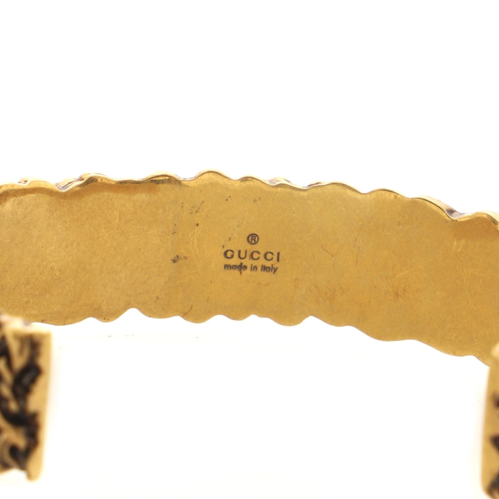 Lion Mane Cuff Bracelet Engraved Metal Medium
