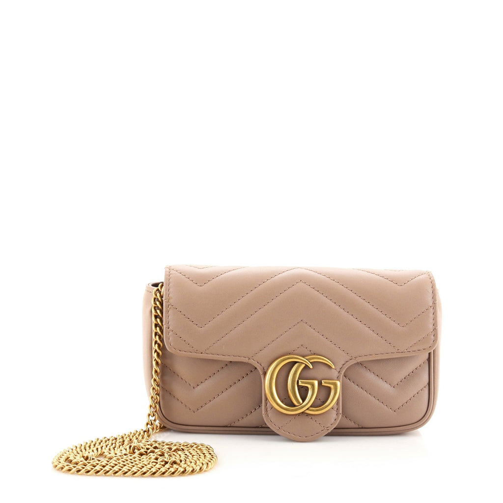 GG Marmont Flap Bag Matelasse Leather Super Mini