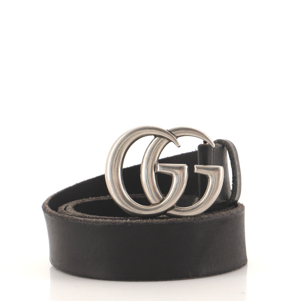GG Marmont Belt Leather Thin 80