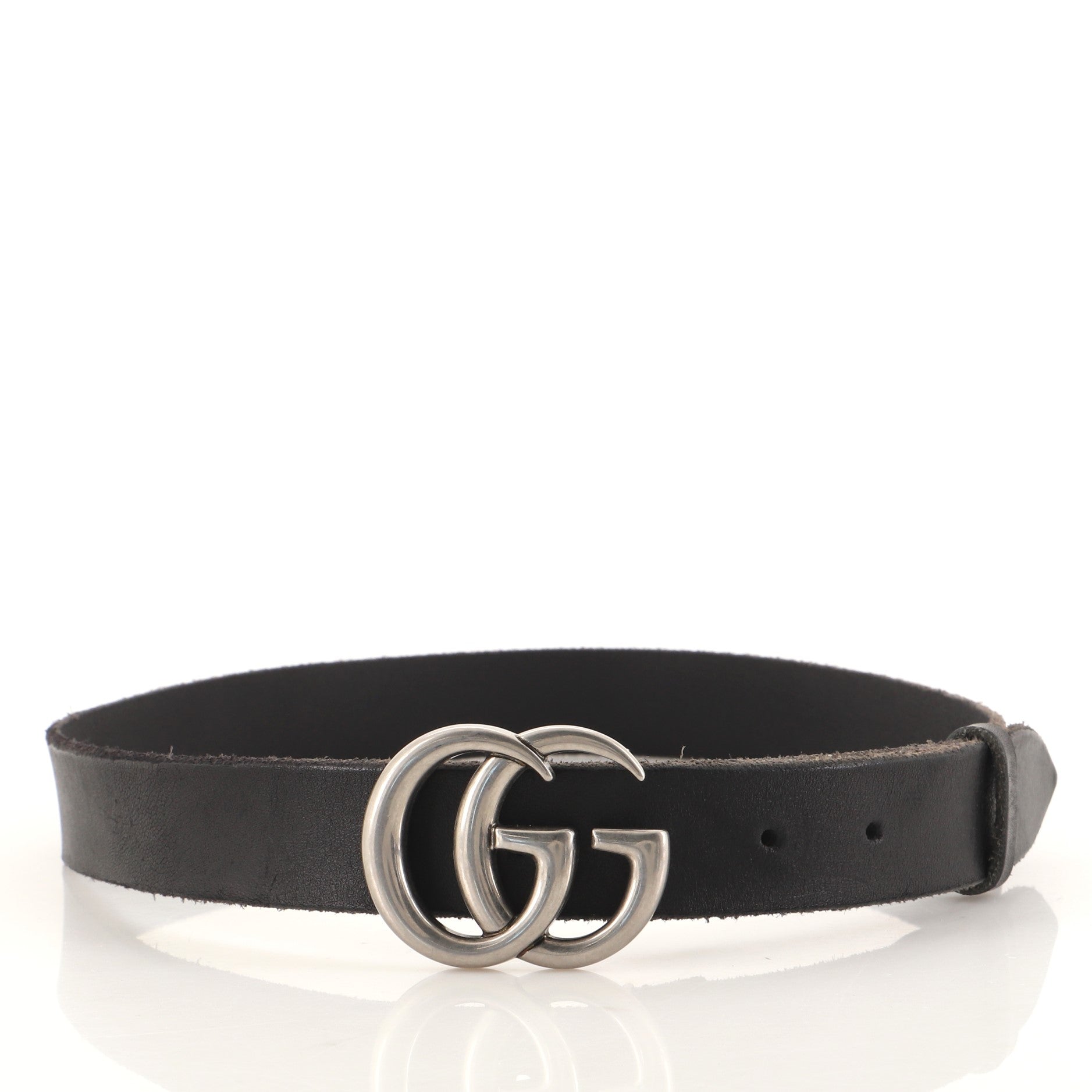 GG Marmont Belt Leather Thin 80