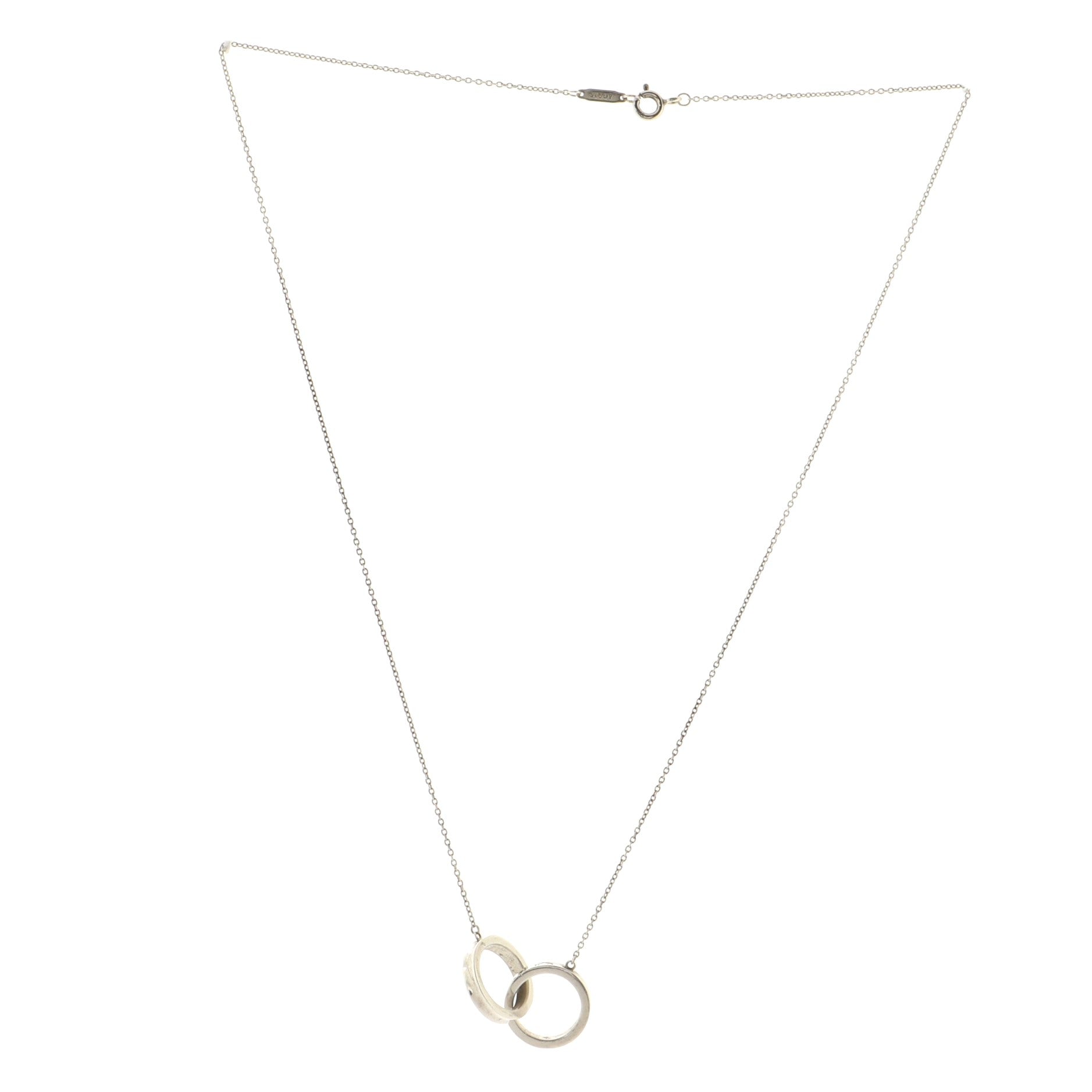 1837 Interlocking Circles Pendant Necklace Sterling Silver Small