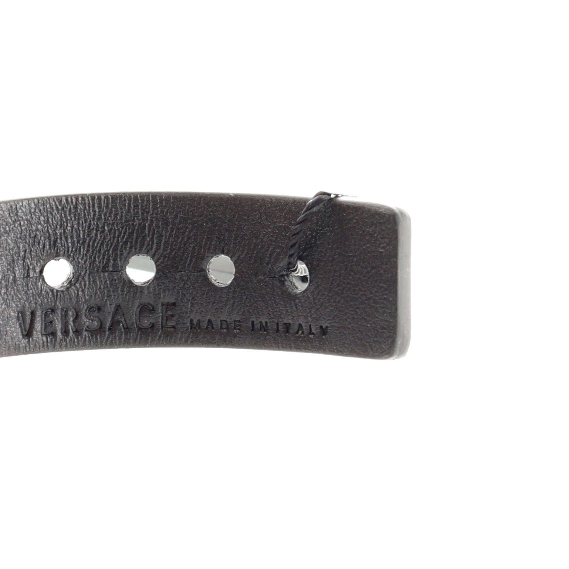 Medusa Stud Bracelet Leather and Metal