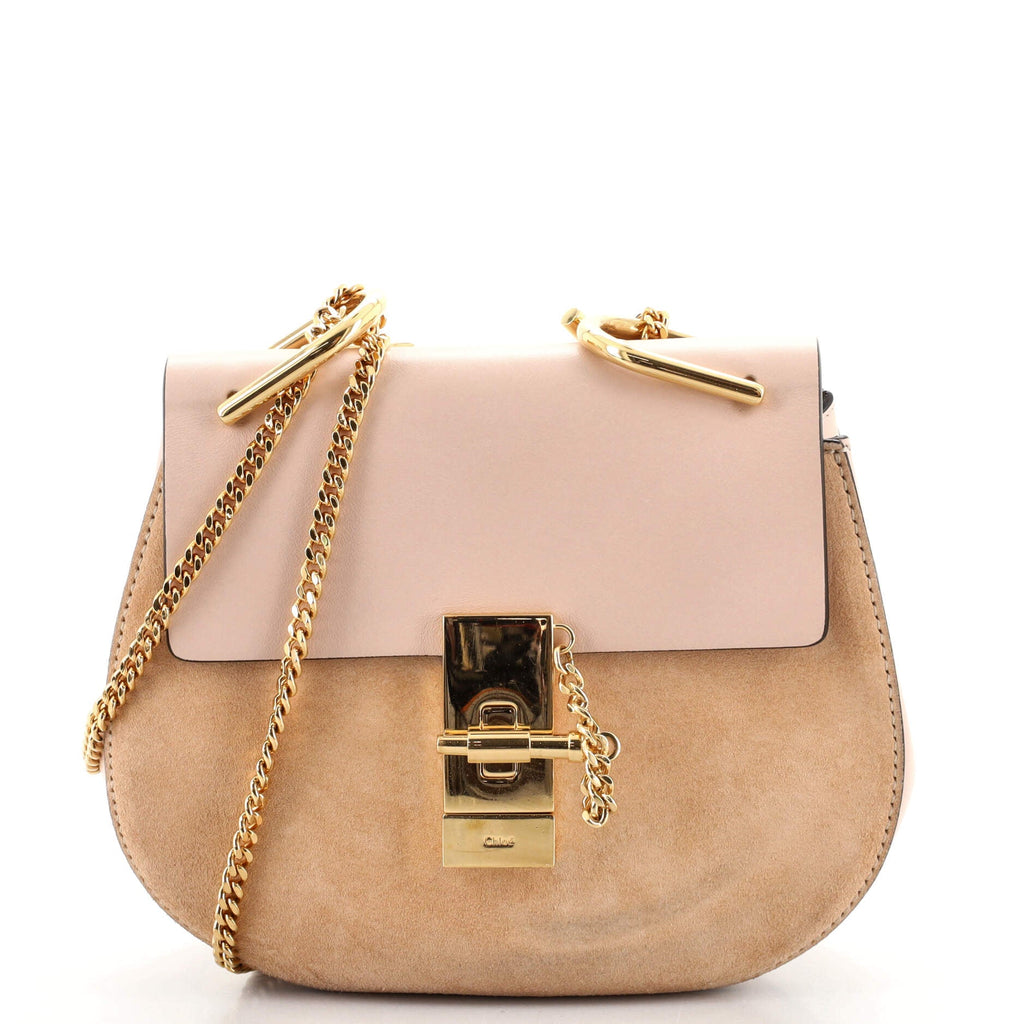 Drew Crossbody Bag Leather and Suede Mini