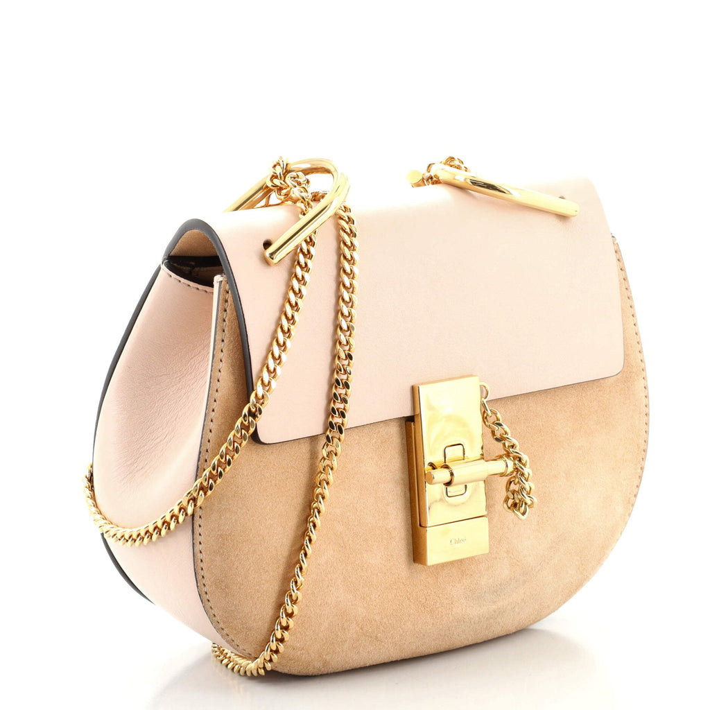 Drew Crossbody Bag Leather and Suede Mini