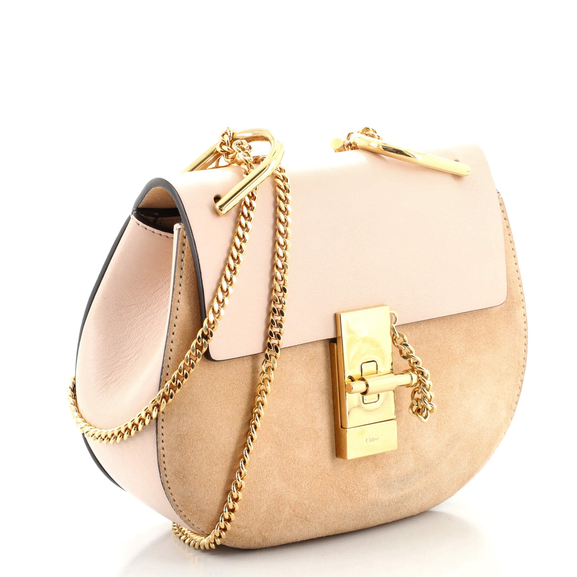 Drew Crossbody Bag Leather and Suede Mini
