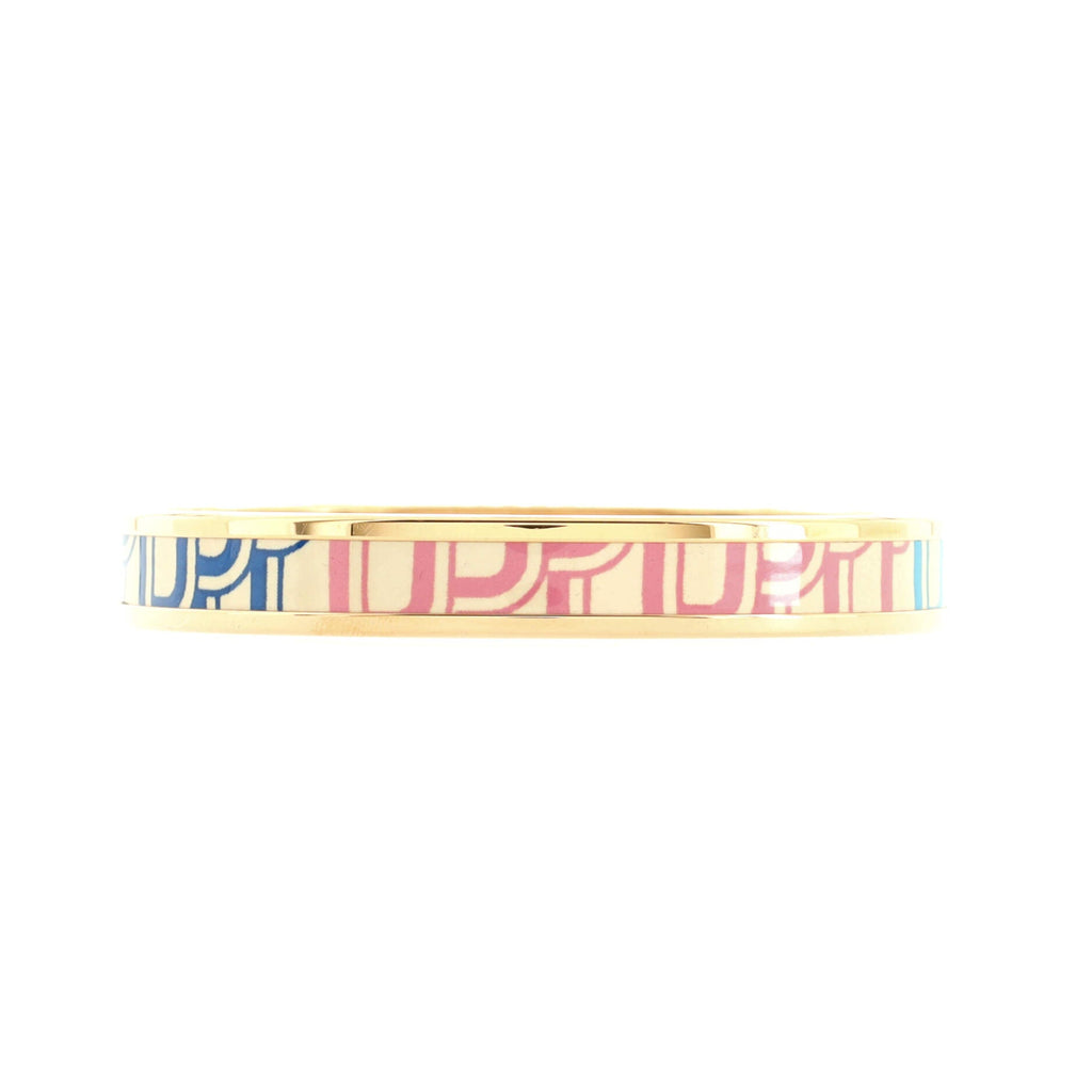 Bangle Bracelet Printed Enamel Narrow