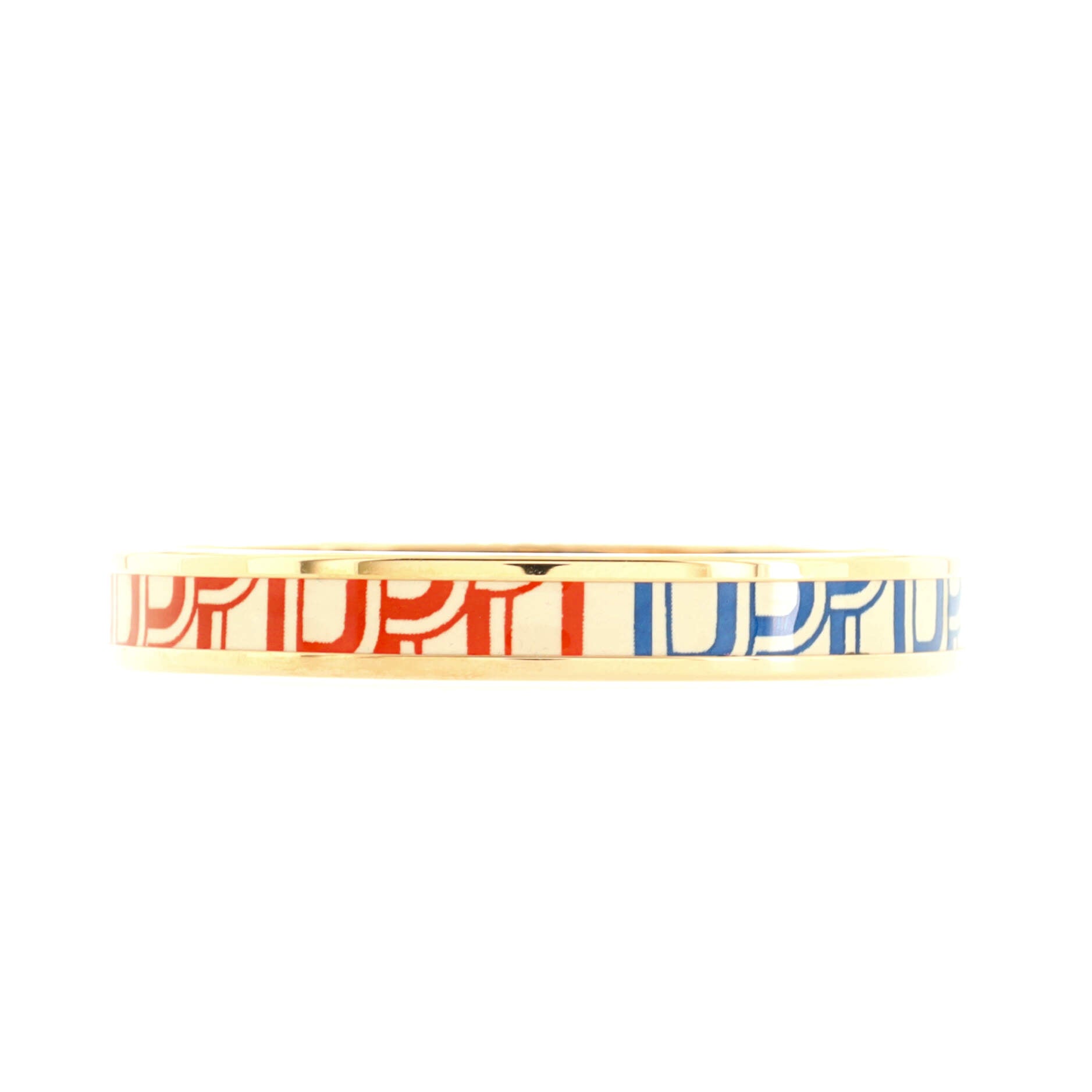 Bangle Bracelet Printed Enamel Narrow