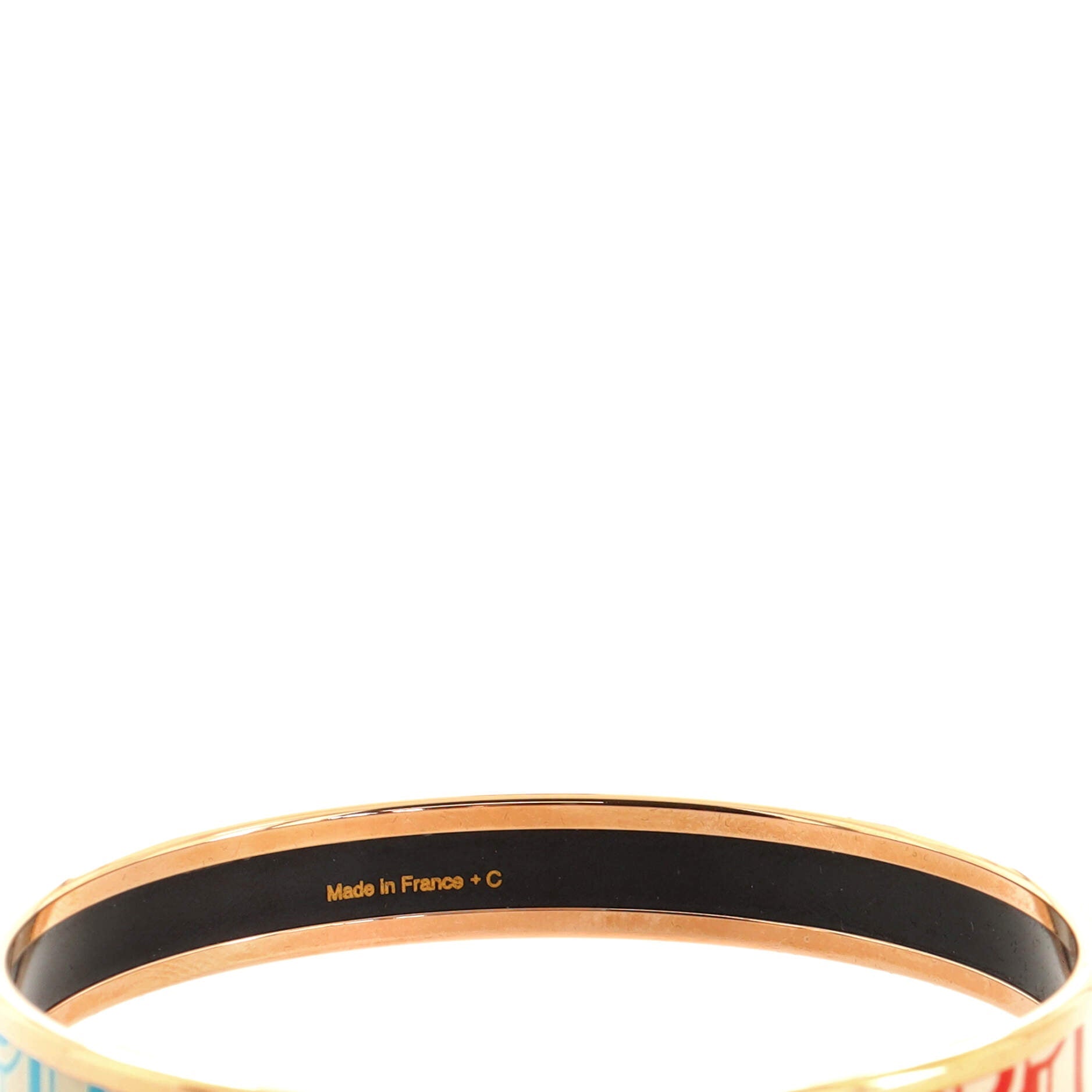 Bangle Bracelet Printed Enamel Narrow