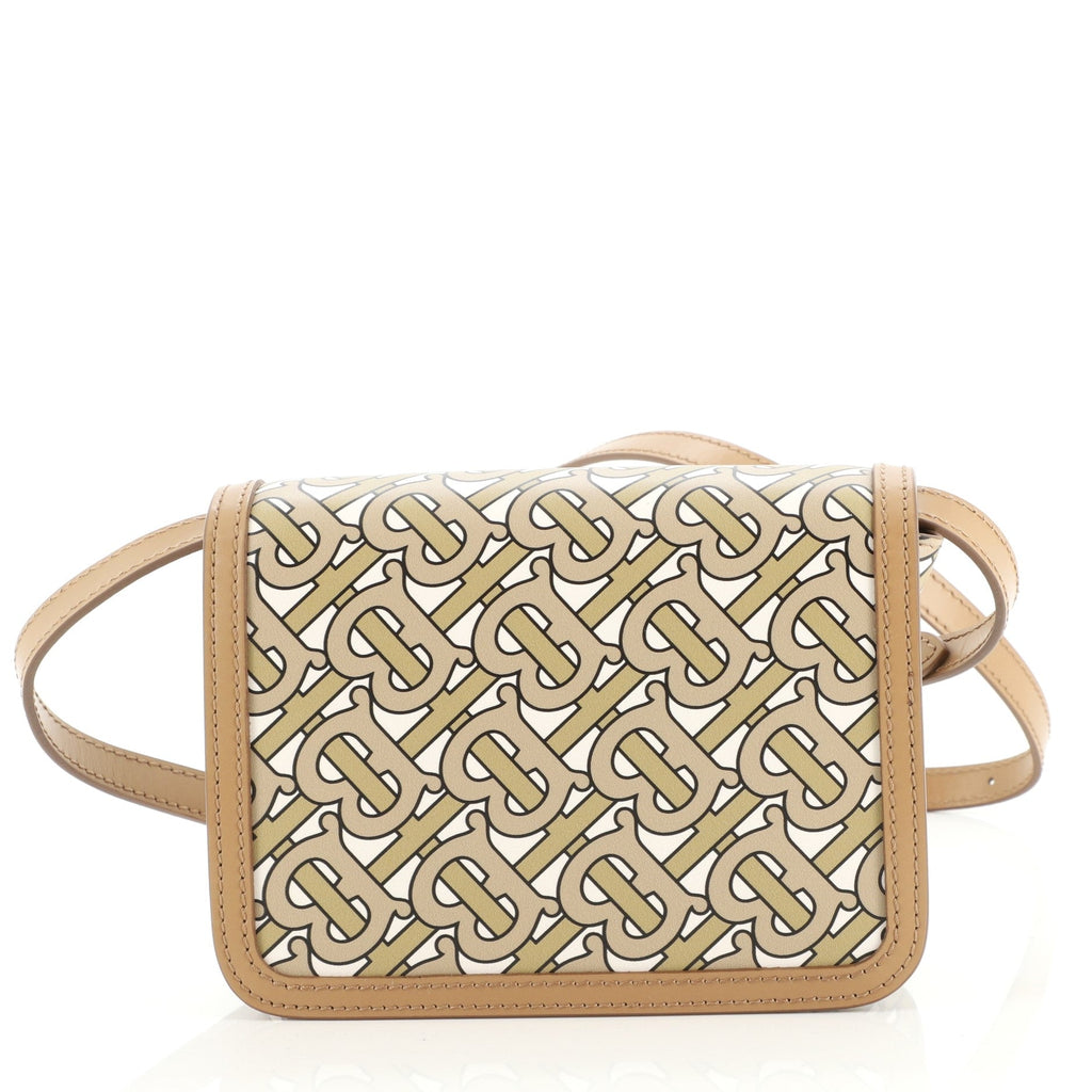 TB Flap Bag Monogram Print Leather Mini