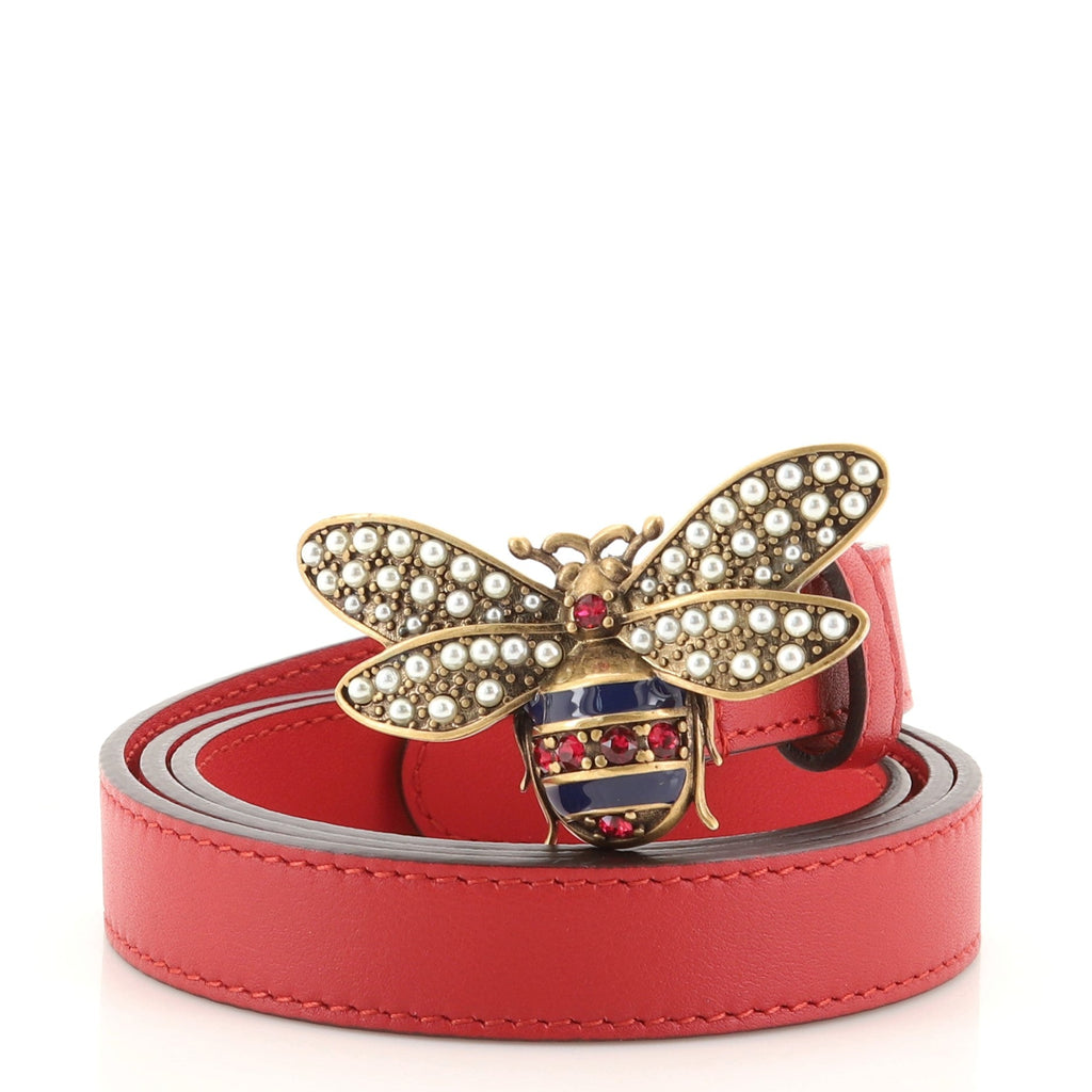 Queen Margaret Bee Belt Leather Thin 85