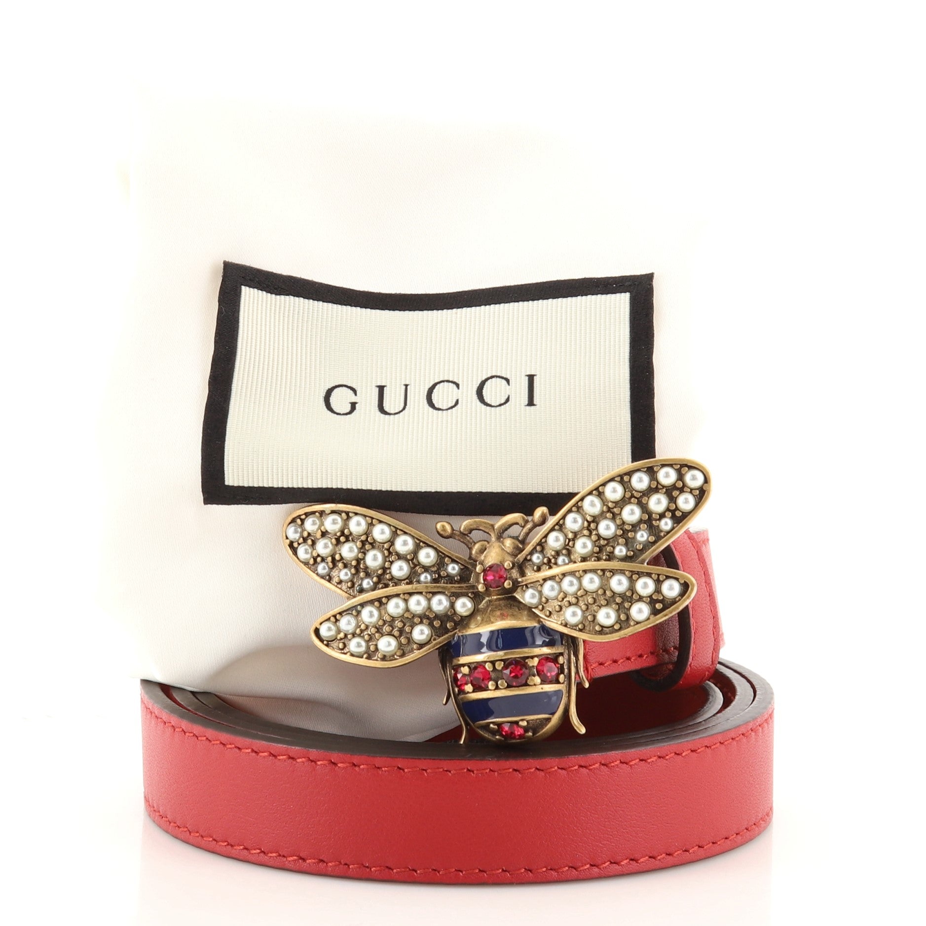 Queen Margaret Bee Belt Leather Thin 85