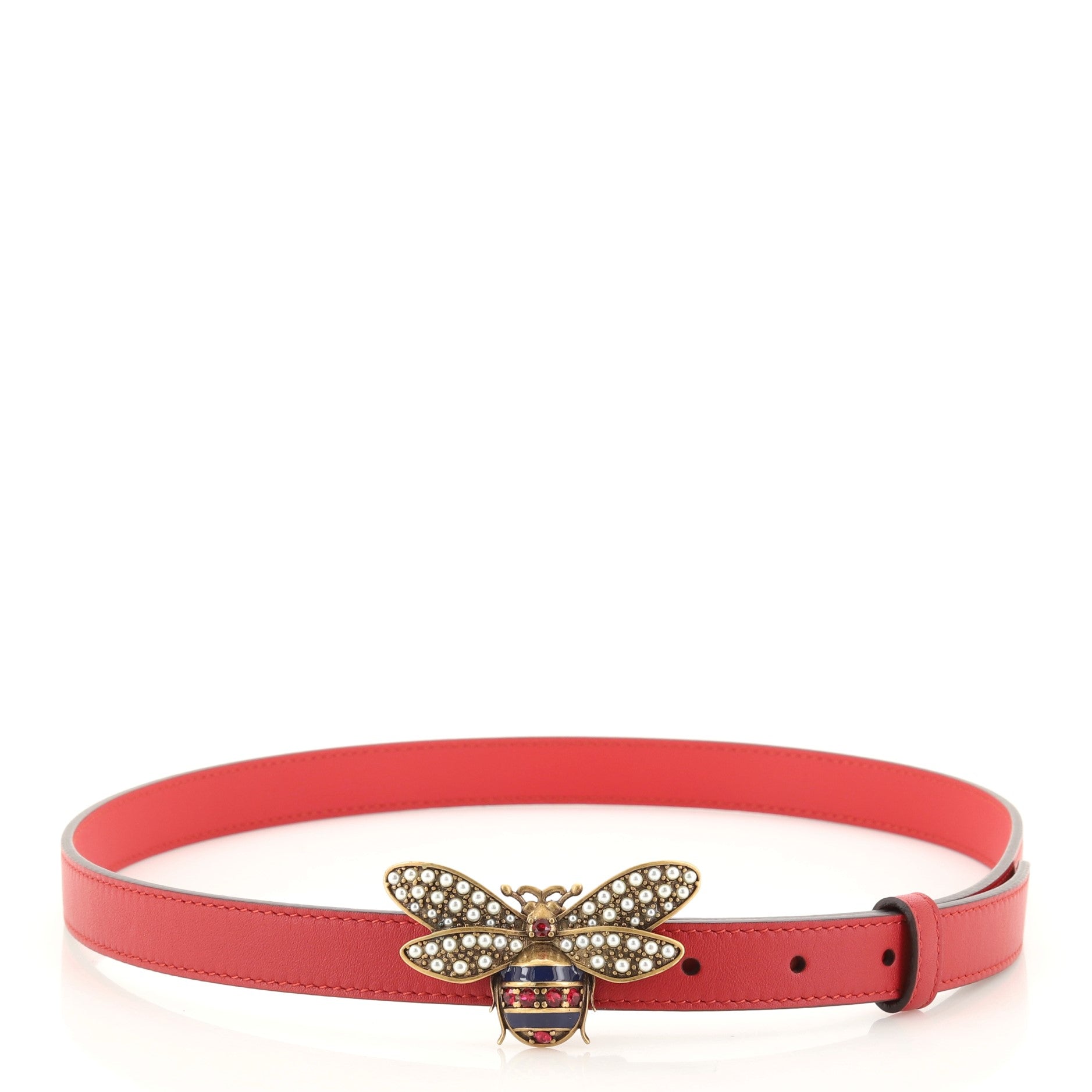 Queen Margaret Bee Belt Leather Thin 85