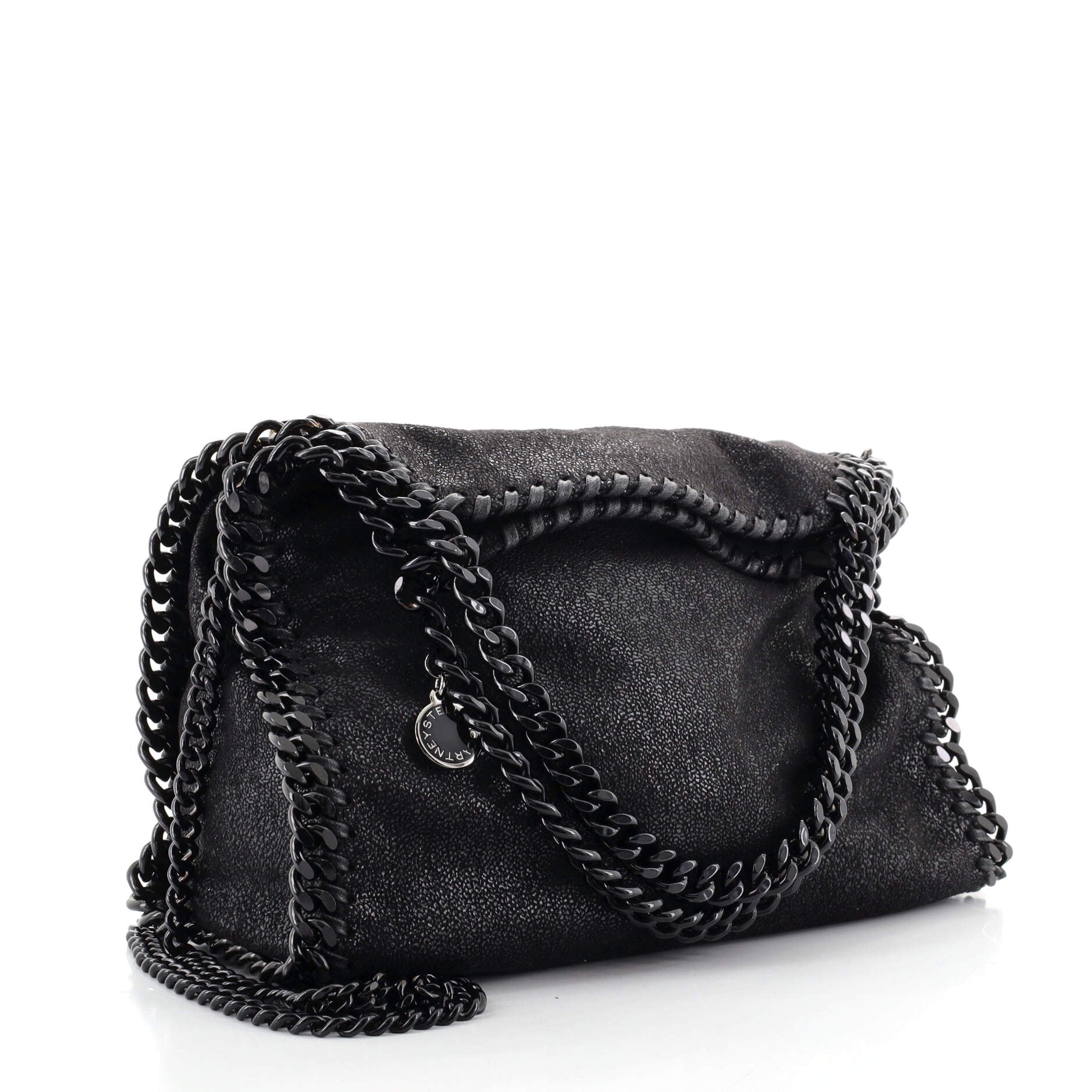 Falabella Fold Over Crossbody Bag Shaggy Deer Mini