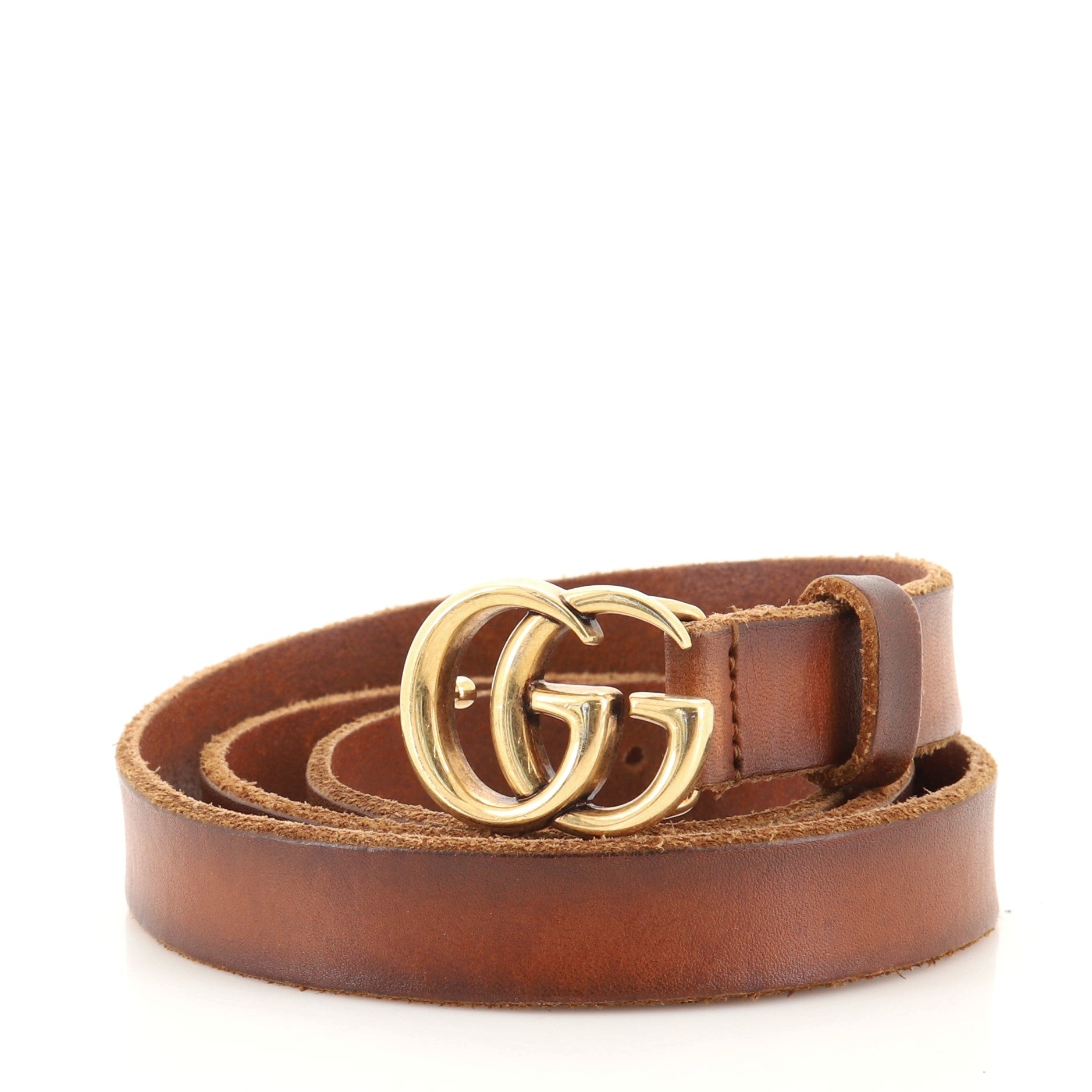 GG Marmont Belt Leather Thin 85