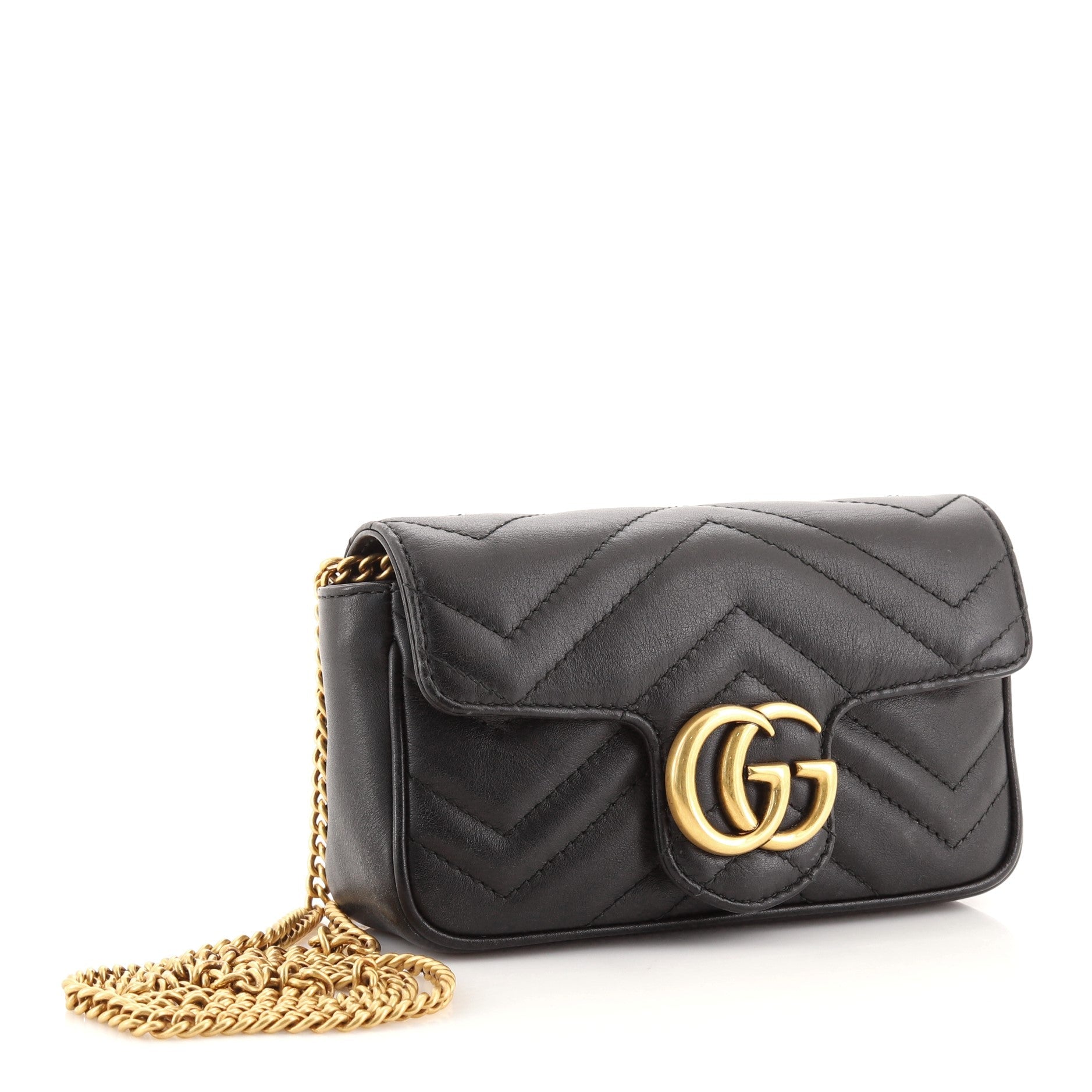 GG Marmont Flap Bag Matelasse Leather Super Mini