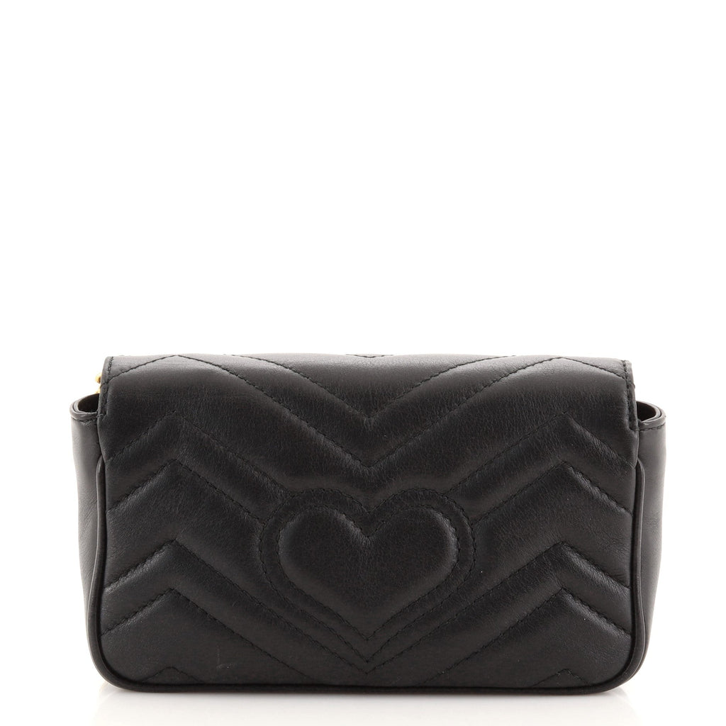 GG Marmont Flap Bag Matelasse Leather Super Mini