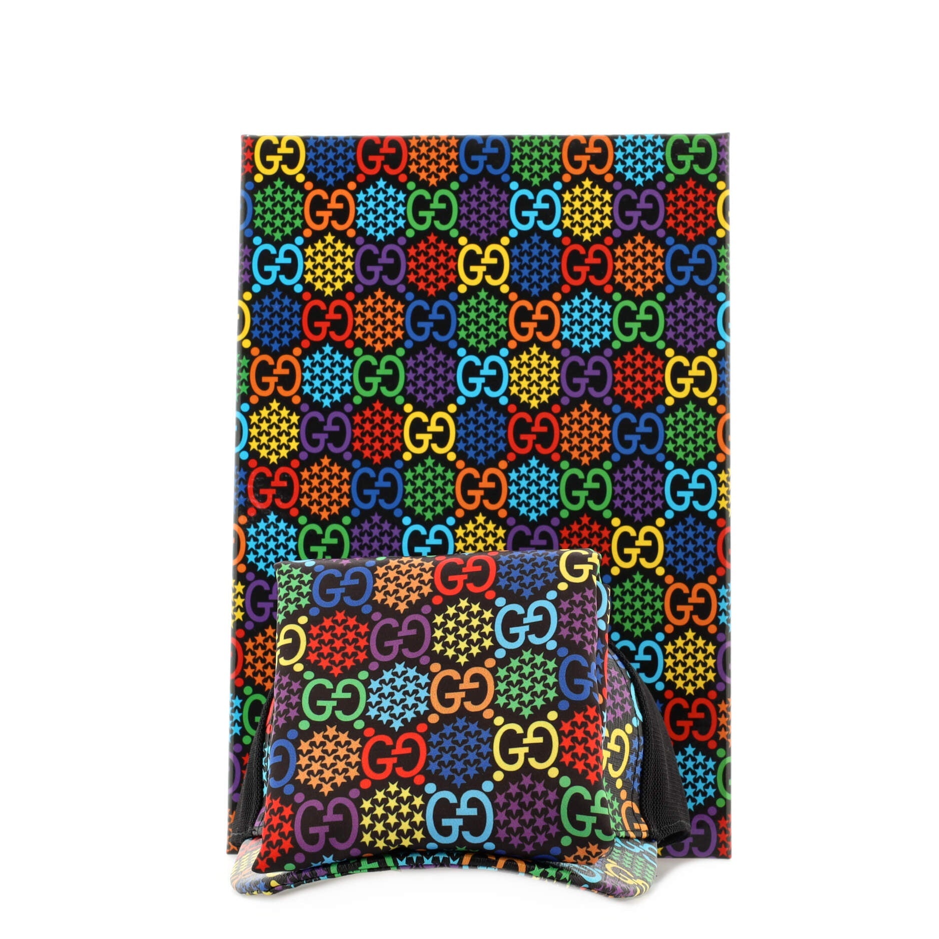 Baseball Cap Psychedelic Print GG Coated Canvas XL