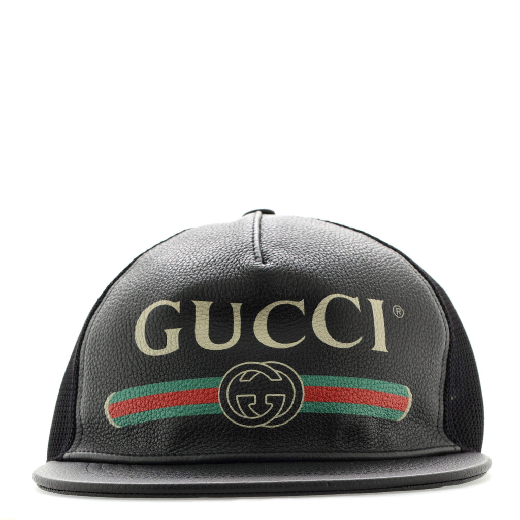 Logo Baseball Cap Printed Leather XL