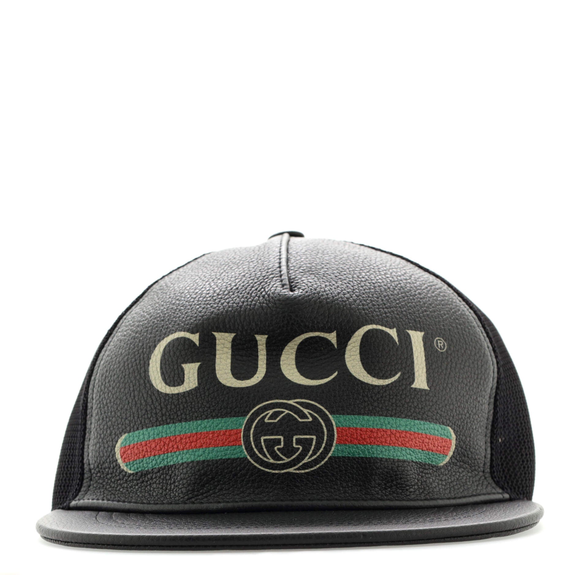 Logo Baseball Cap Printed Leather XL