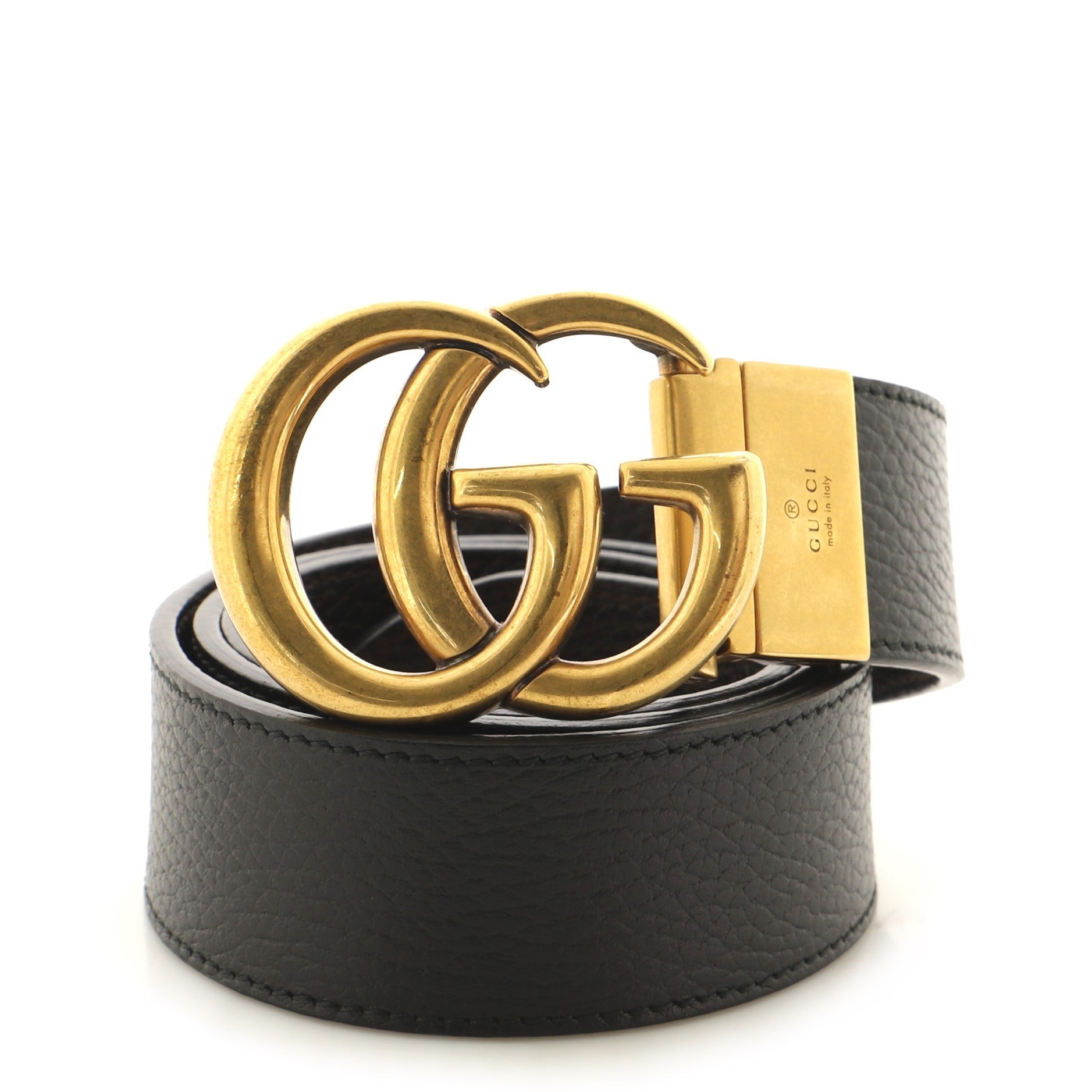 Double G Reversible Belt Leather Wide 85