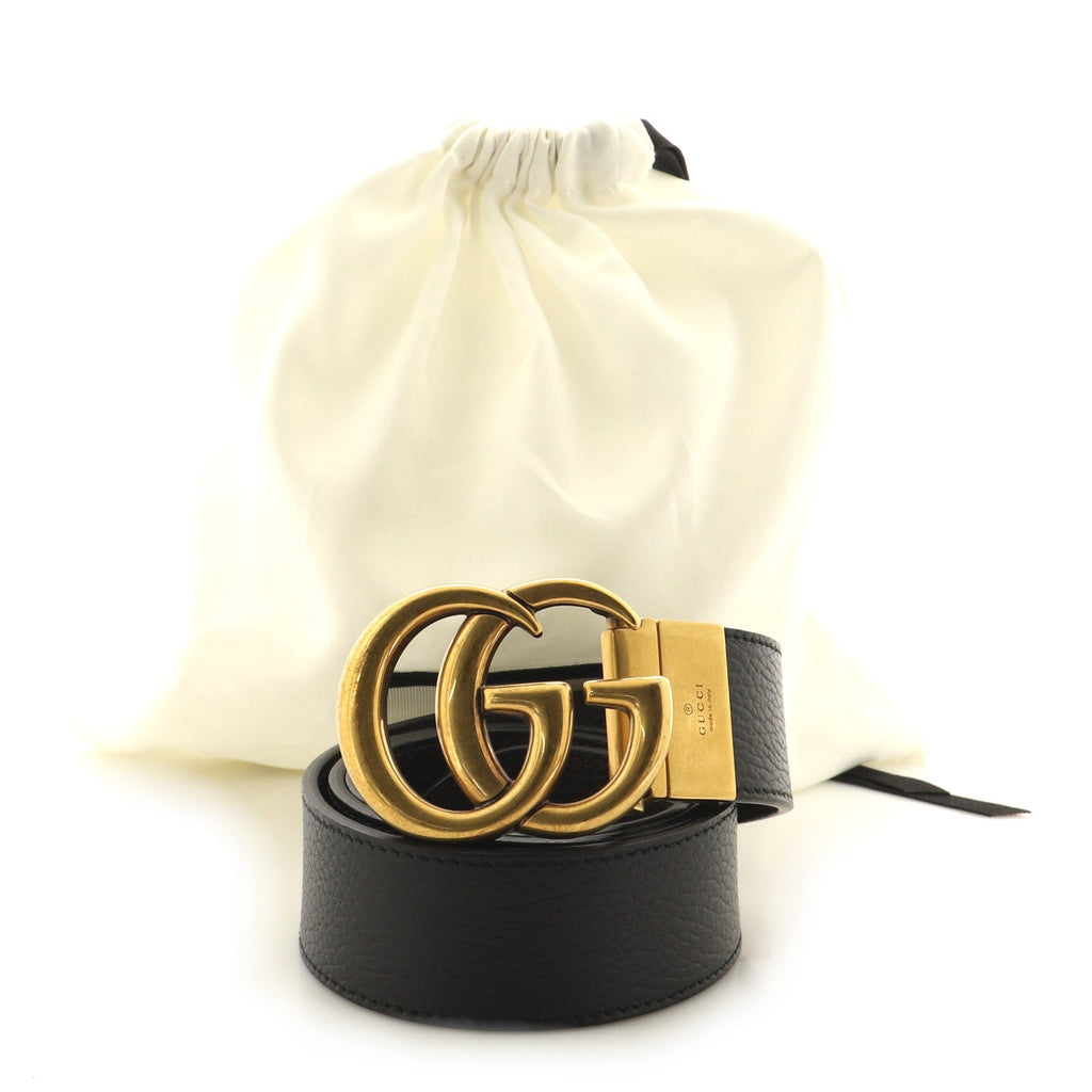 Double G Reversible Belt Leather Wide 85