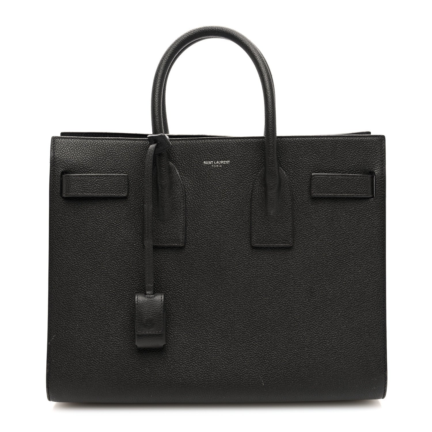 Grained Calfskin Small Sac De Jour Coal