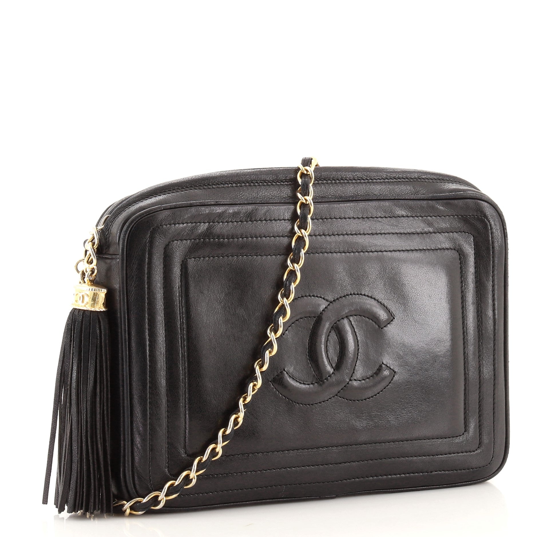 Vintage Timeless Camera Tassel Bag Lambskin Mini