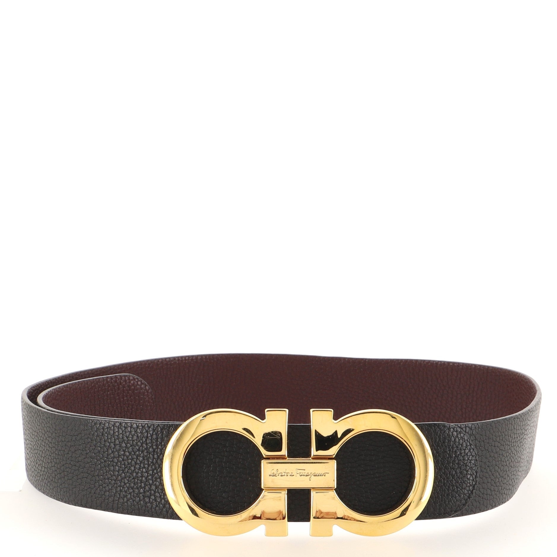 Gancini Belt Leather Wide 110