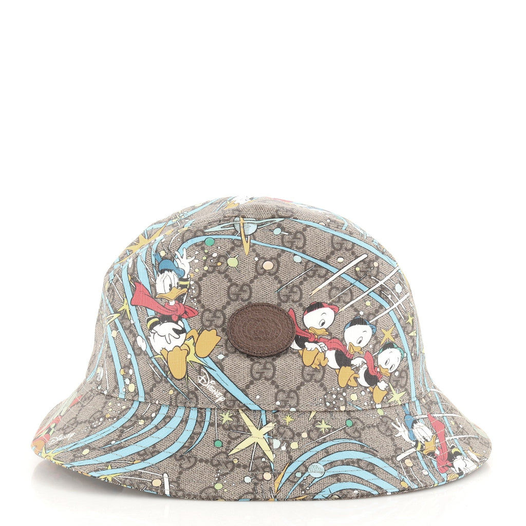 Disney Donald Duck Bucket Hat Printed GG Coated Canvas Large