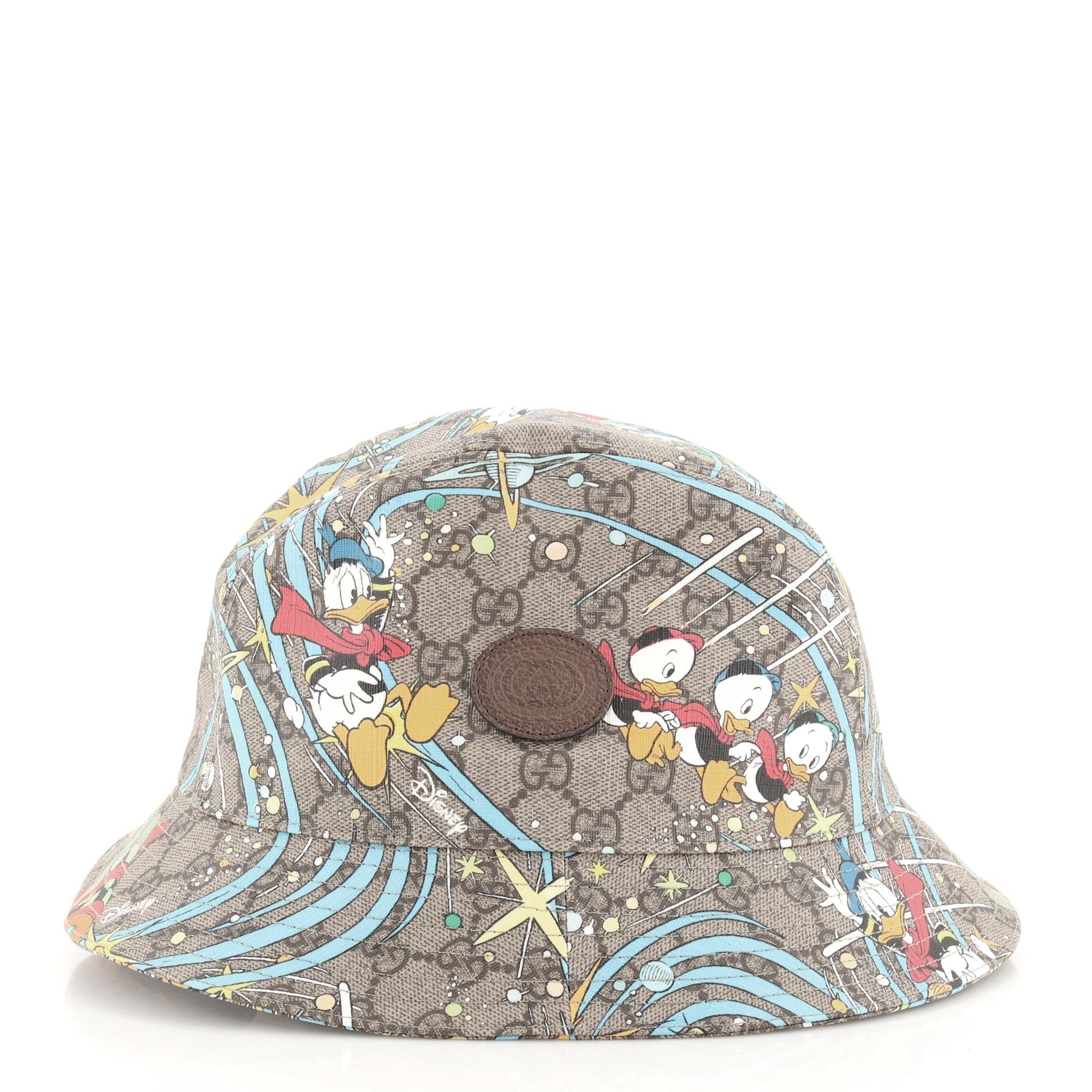 Disney Donald Duck Bucket Hat Printed GG Coated Canvas Large