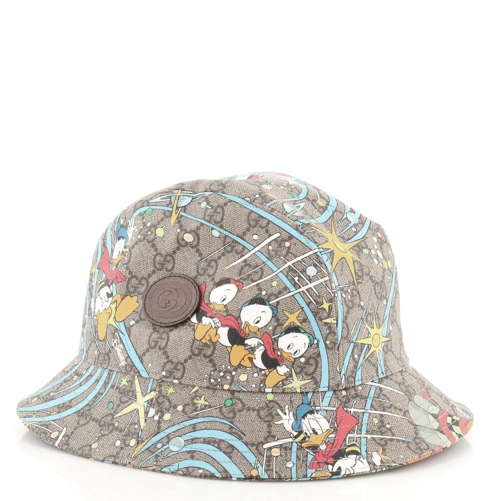 Disney Donald Duck Bucket Hat Printed GG Coated Canvas Large