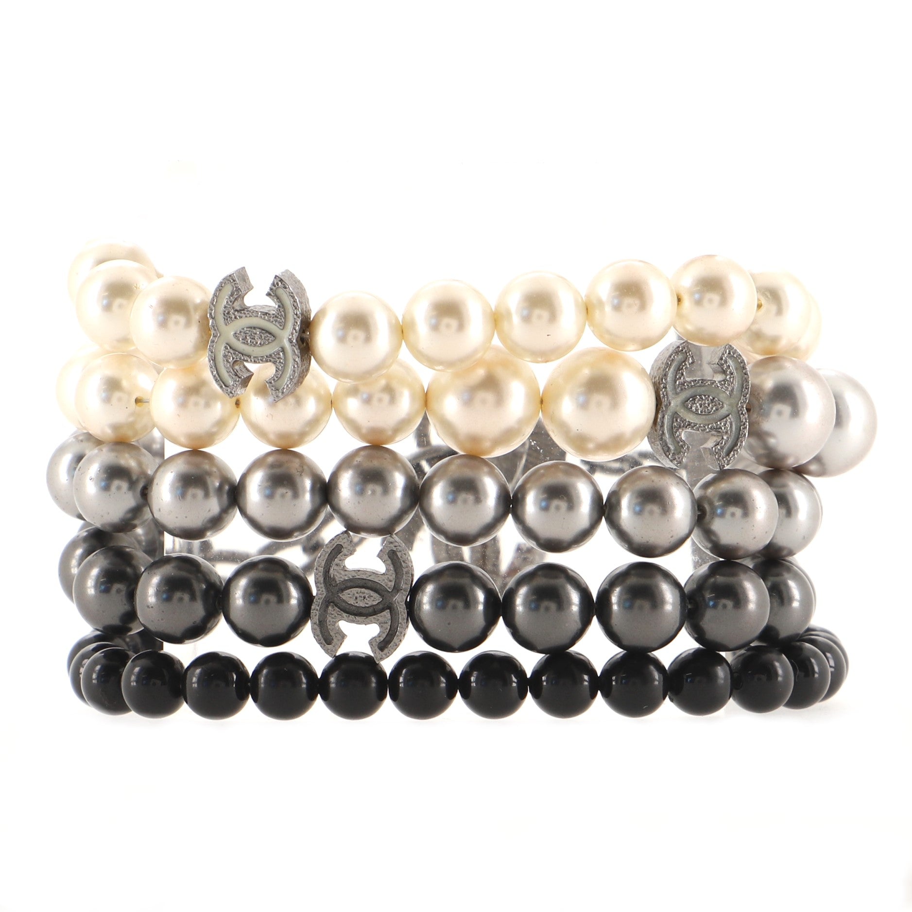 CC Pearl Multistrand Bracelet Faux Pearls