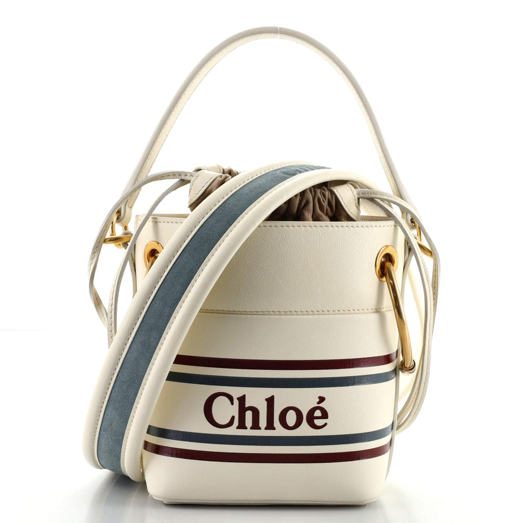 Roy Logo Bucket Bag Printed Leather Mini