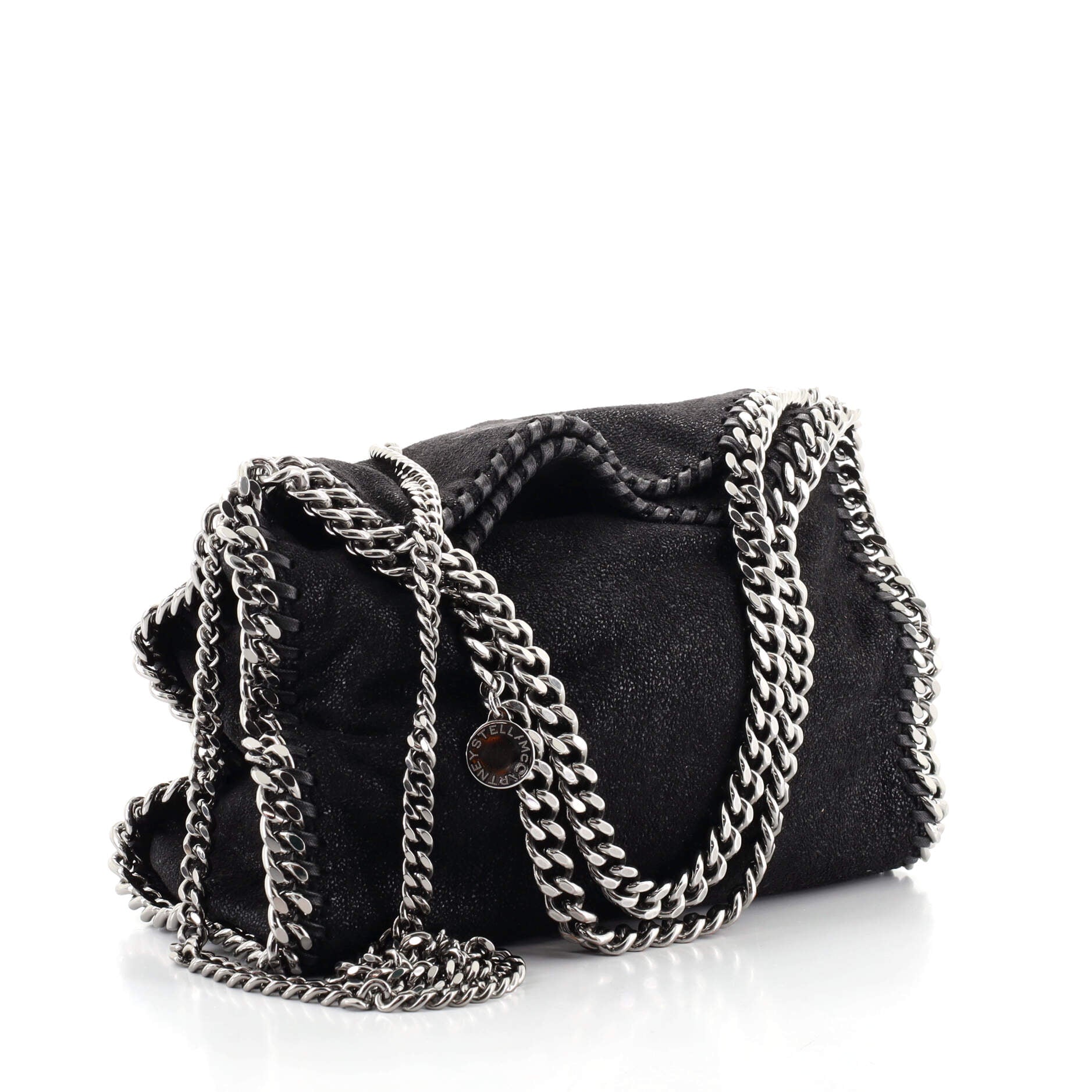Falabella Fold Over Crossbody Bag Shaggy Deer Mini